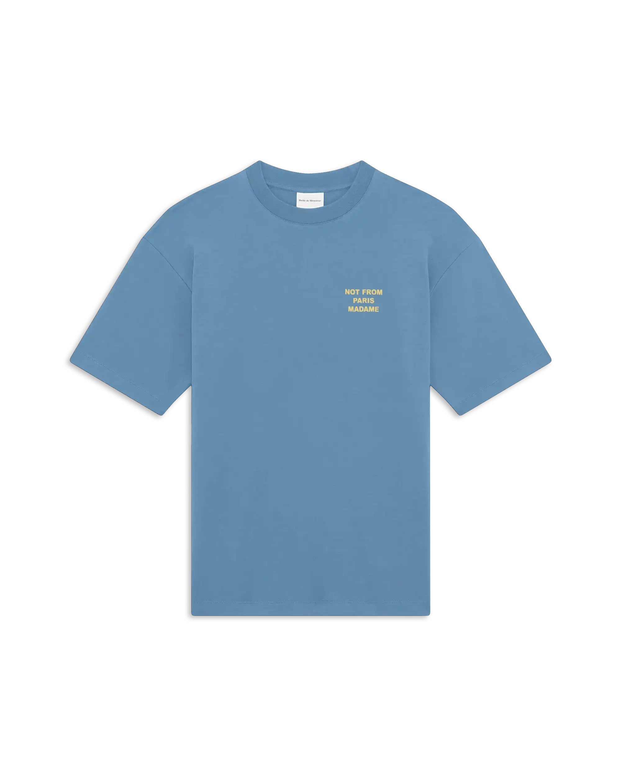 Drôle De Monsieur T-Shirt Slogan blau Not From Paris
