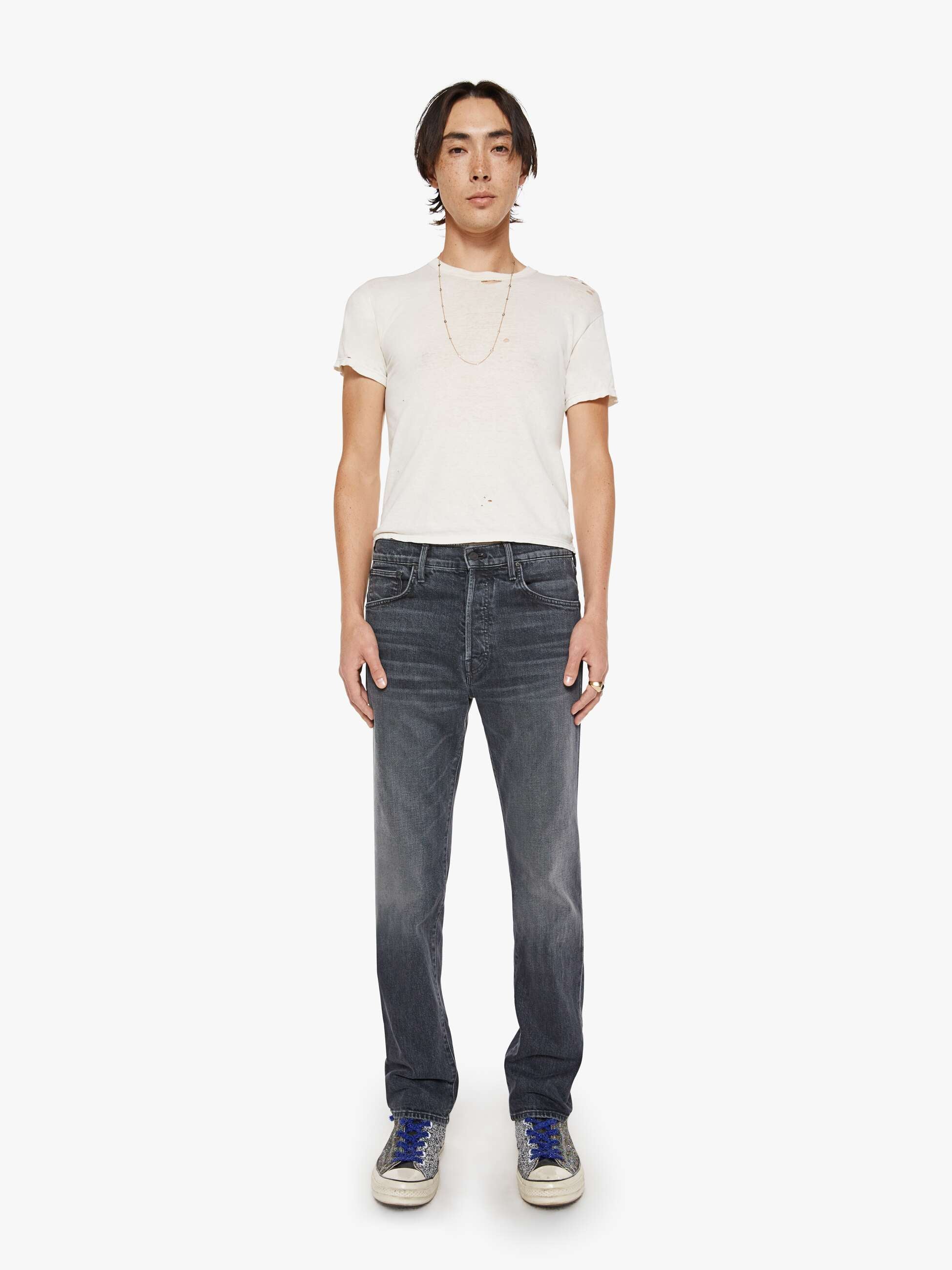 Mother The Ace Jeans Questionable Decisions Schwarz
