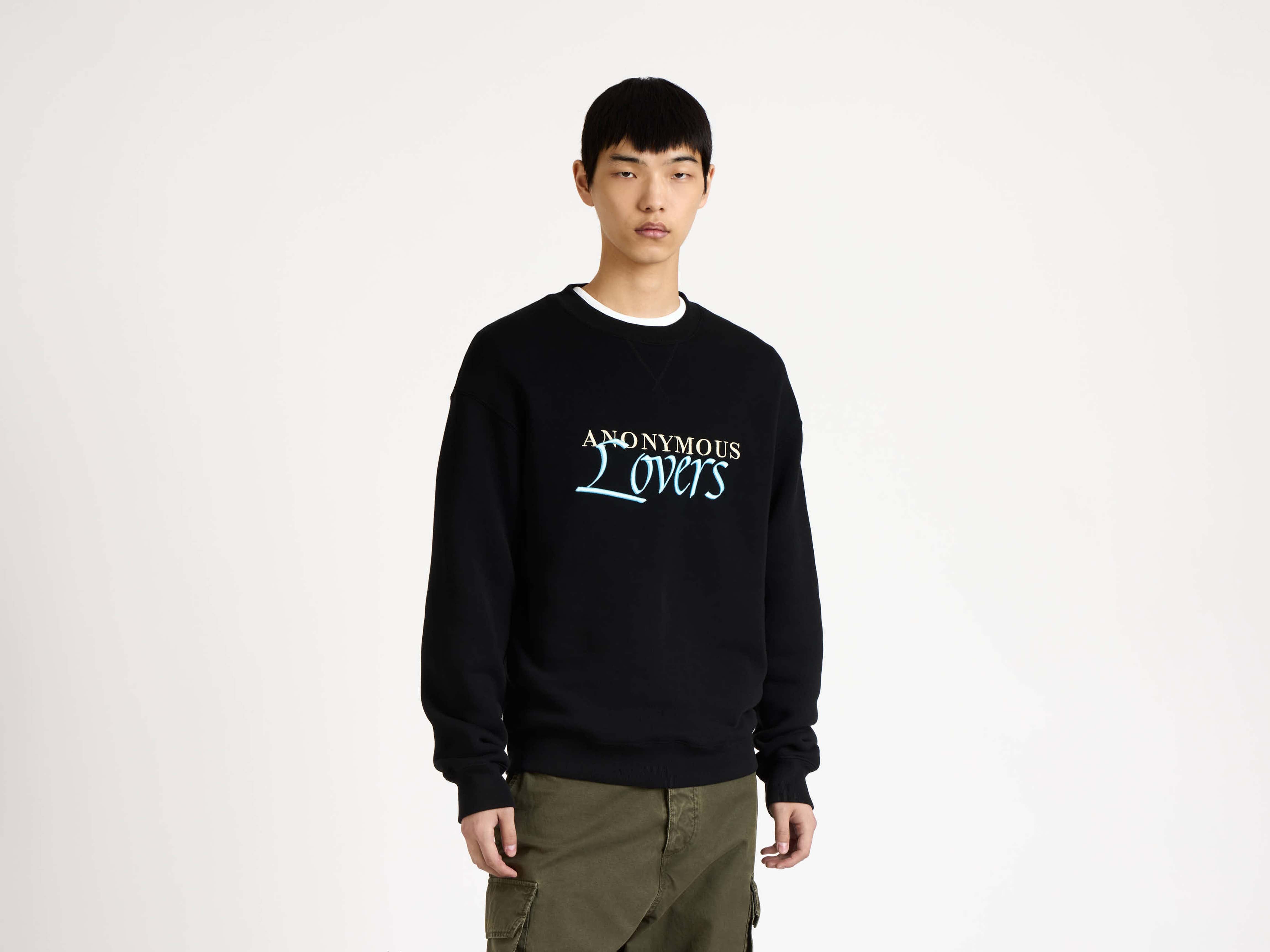 J.W.Anderson Anonymous Lovers Sweatshirt Washed Black Herren