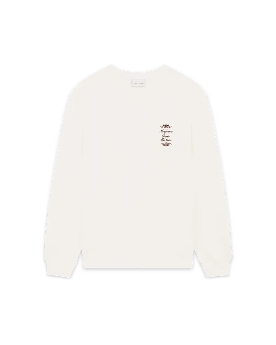 Drôle De Monsieur Sweatshirt Slogan Ornements Off White Stick