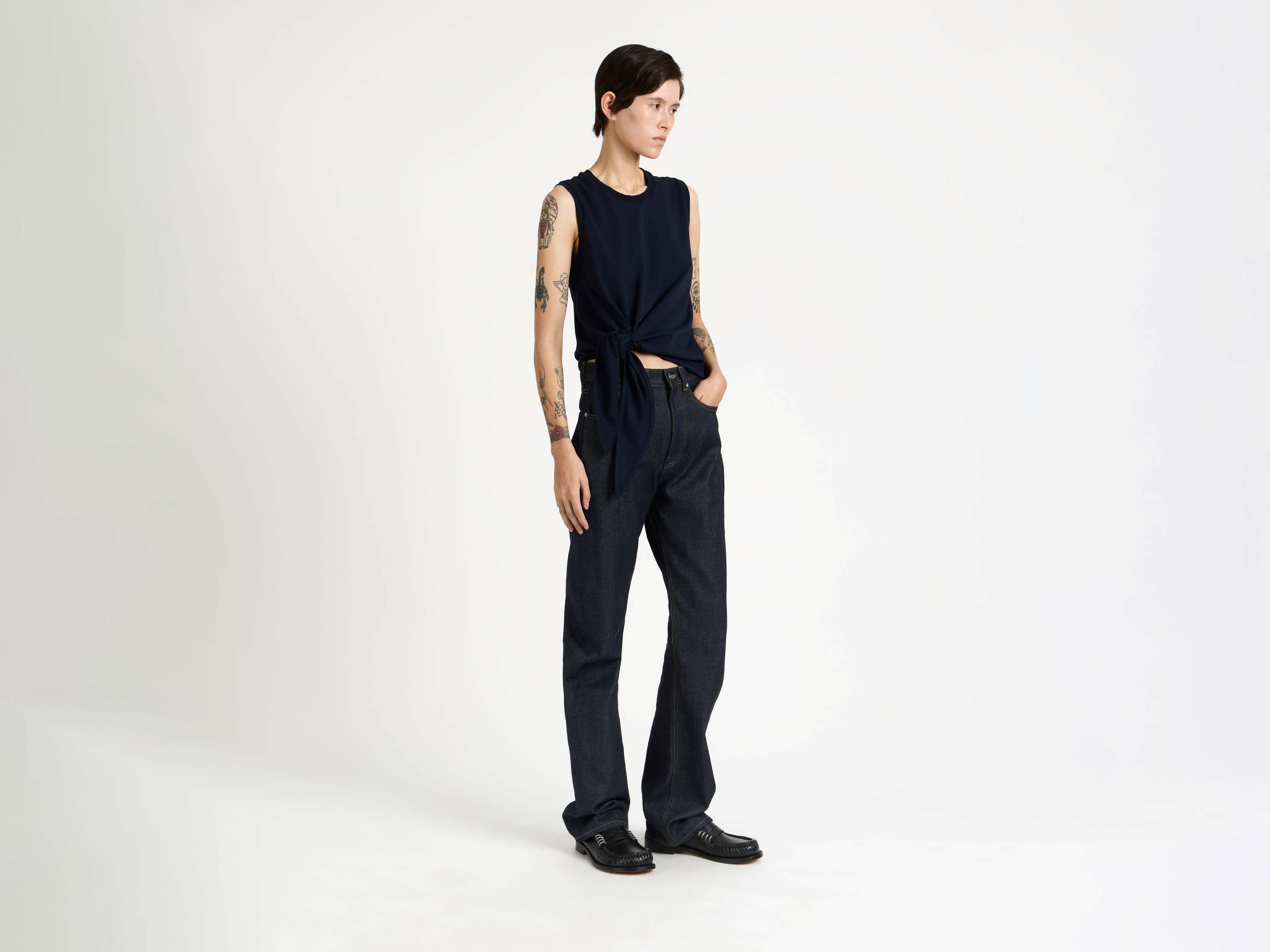 J.W.Anderson Hem Knot Tank Top Damen Navy Jersey M