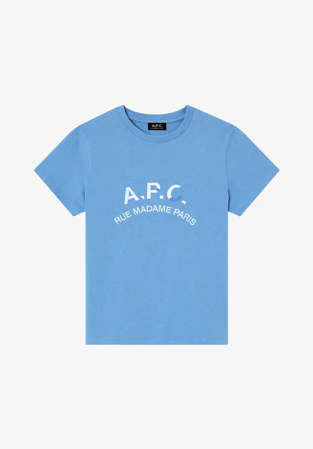 A.P.C. Vintage T-Shirt hellblau Bio-Baumwolle