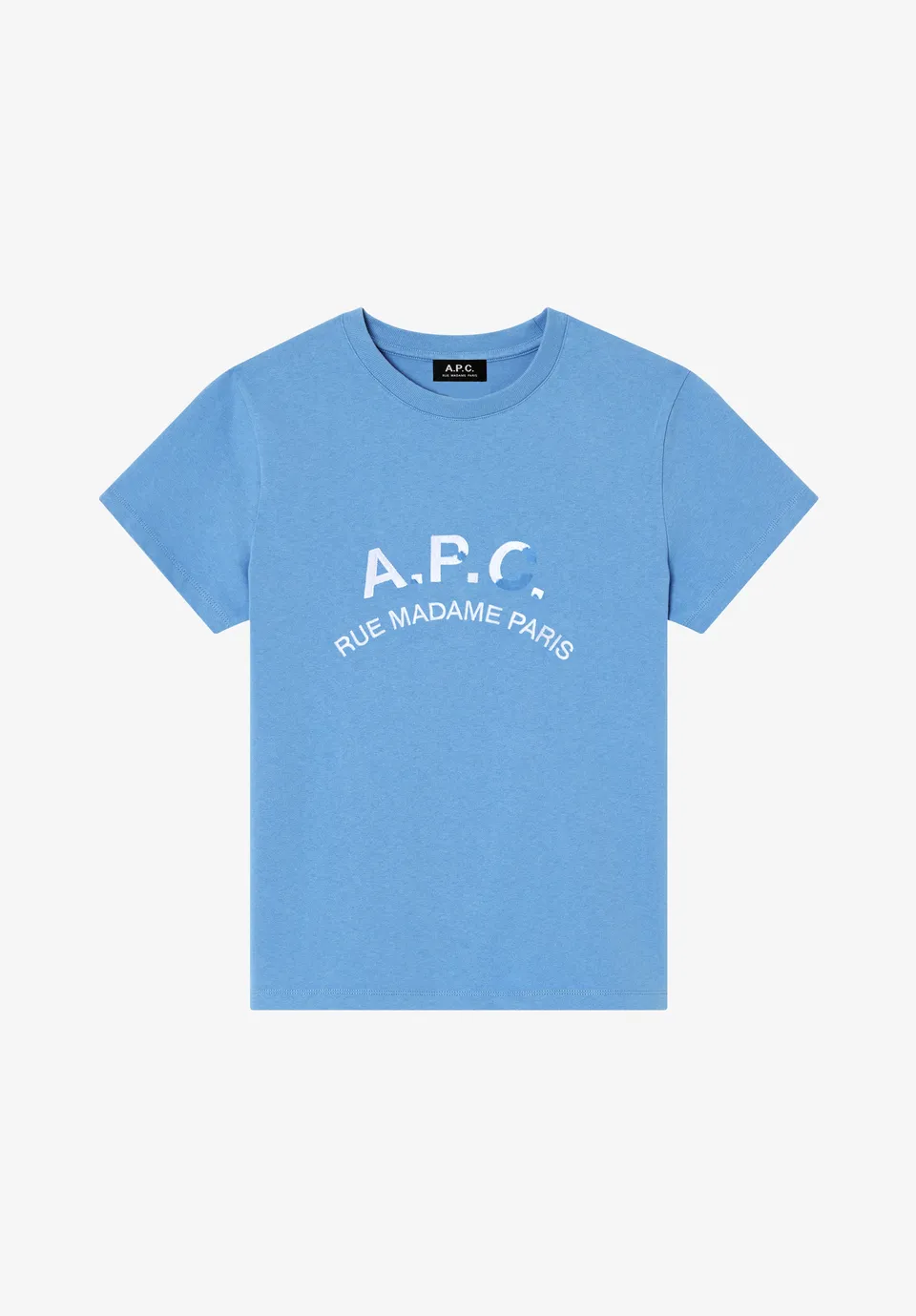 A.P.C. Vintage T-Shirt hellblau Bio-Baumwolle
