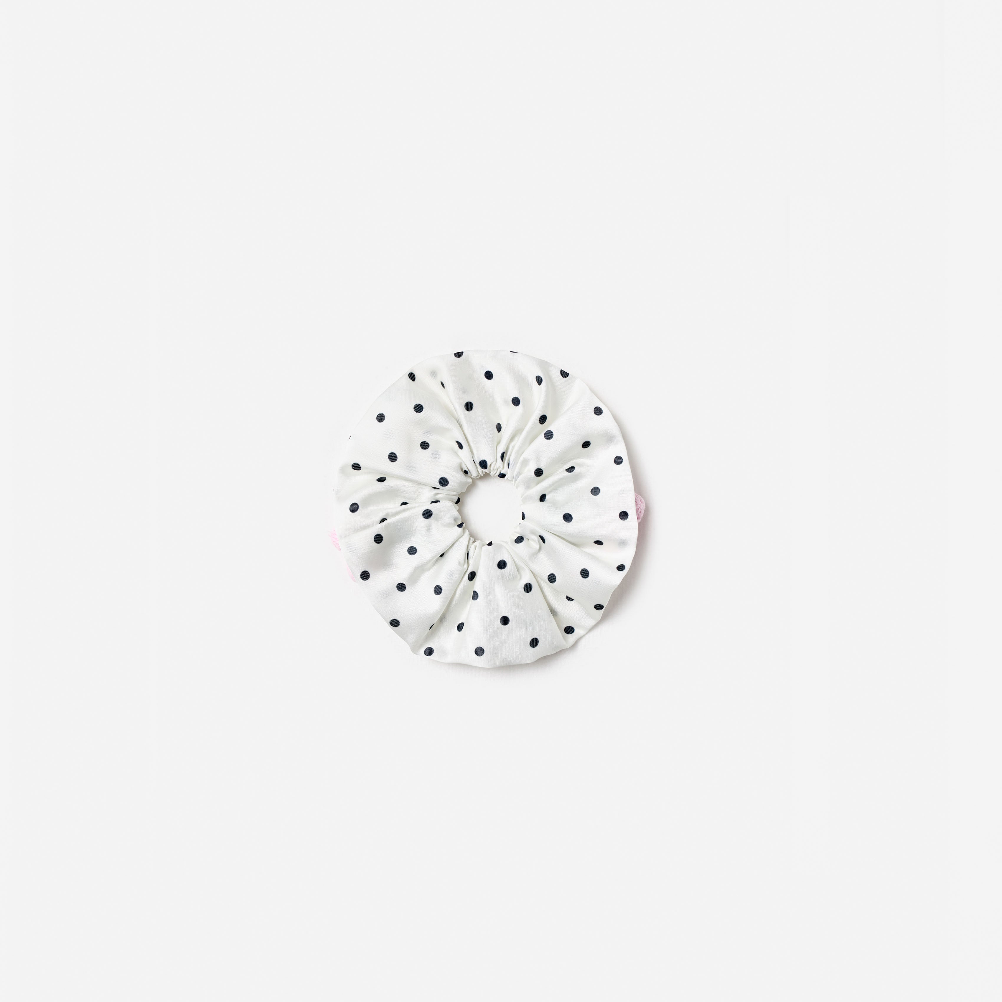 Self Portrait Cream Polka Dot Cherry Scrunchie Creme