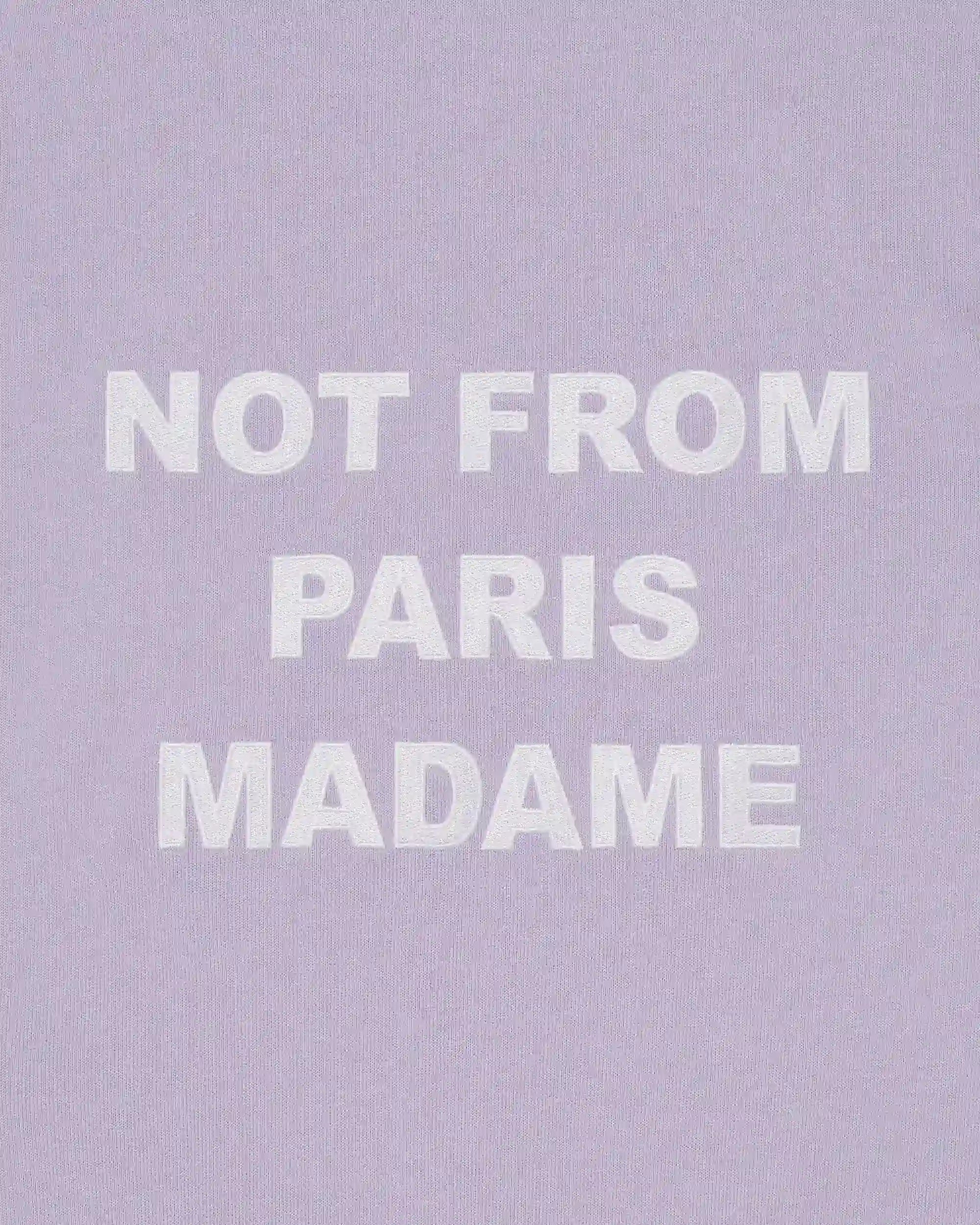 Drôle De Monsieur Sweatshirt Slogan lavendel Baumwolle