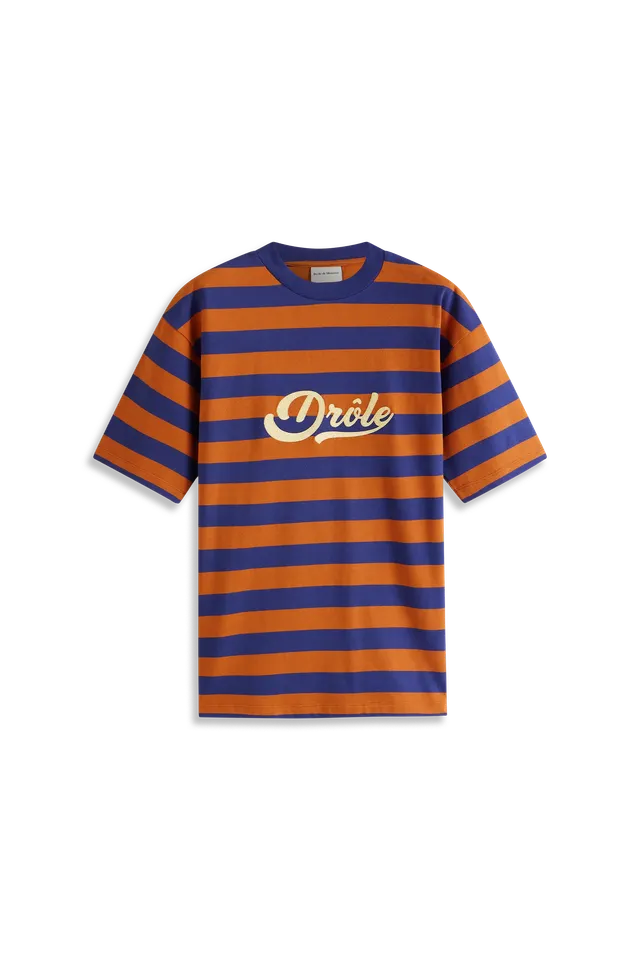 Drôle De Monsieur Rayures T-Shirt Gestreift Baumwolle