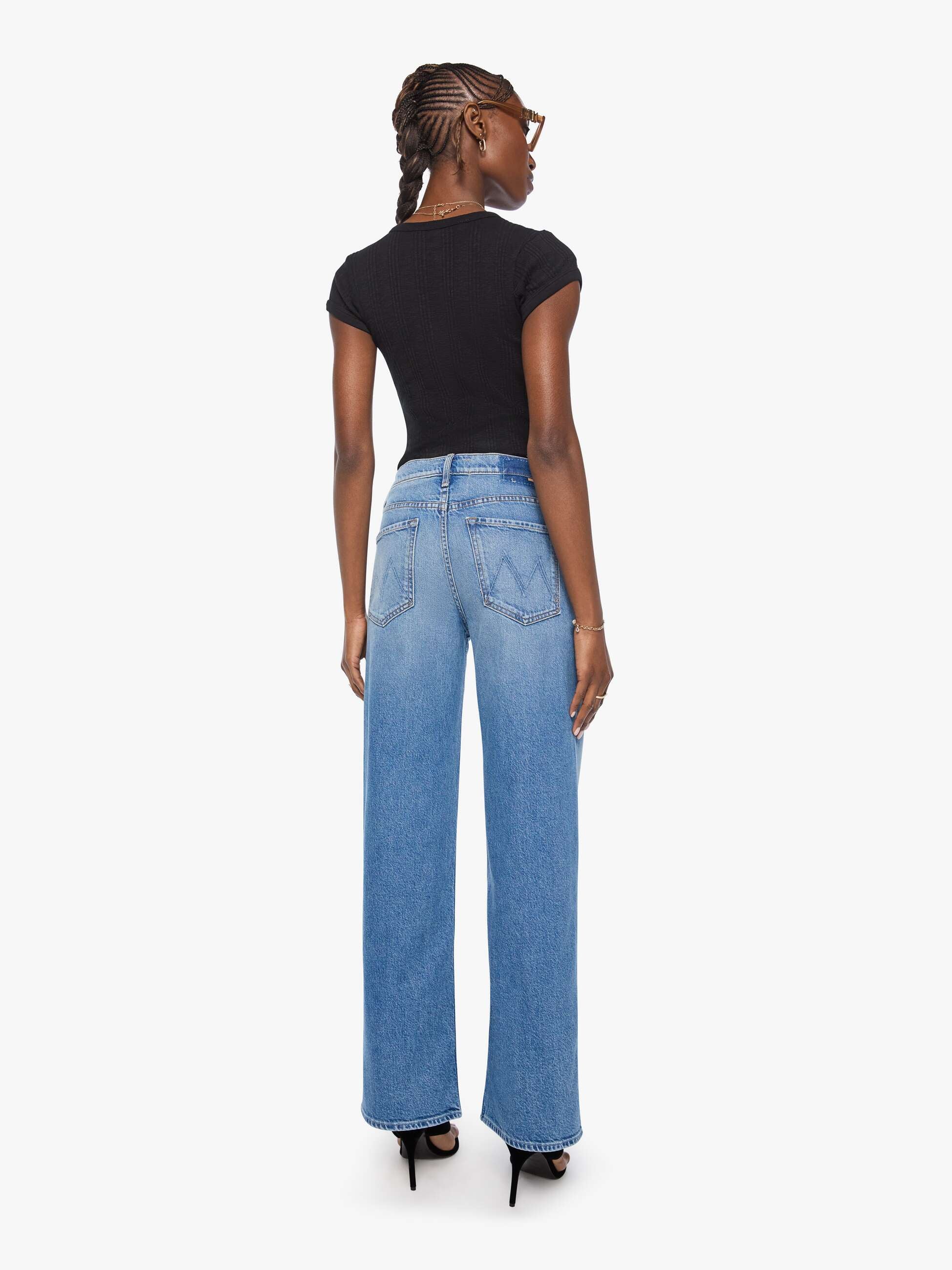 Mother The Rerun Skimp Jeans Just An Animal Wide Leg