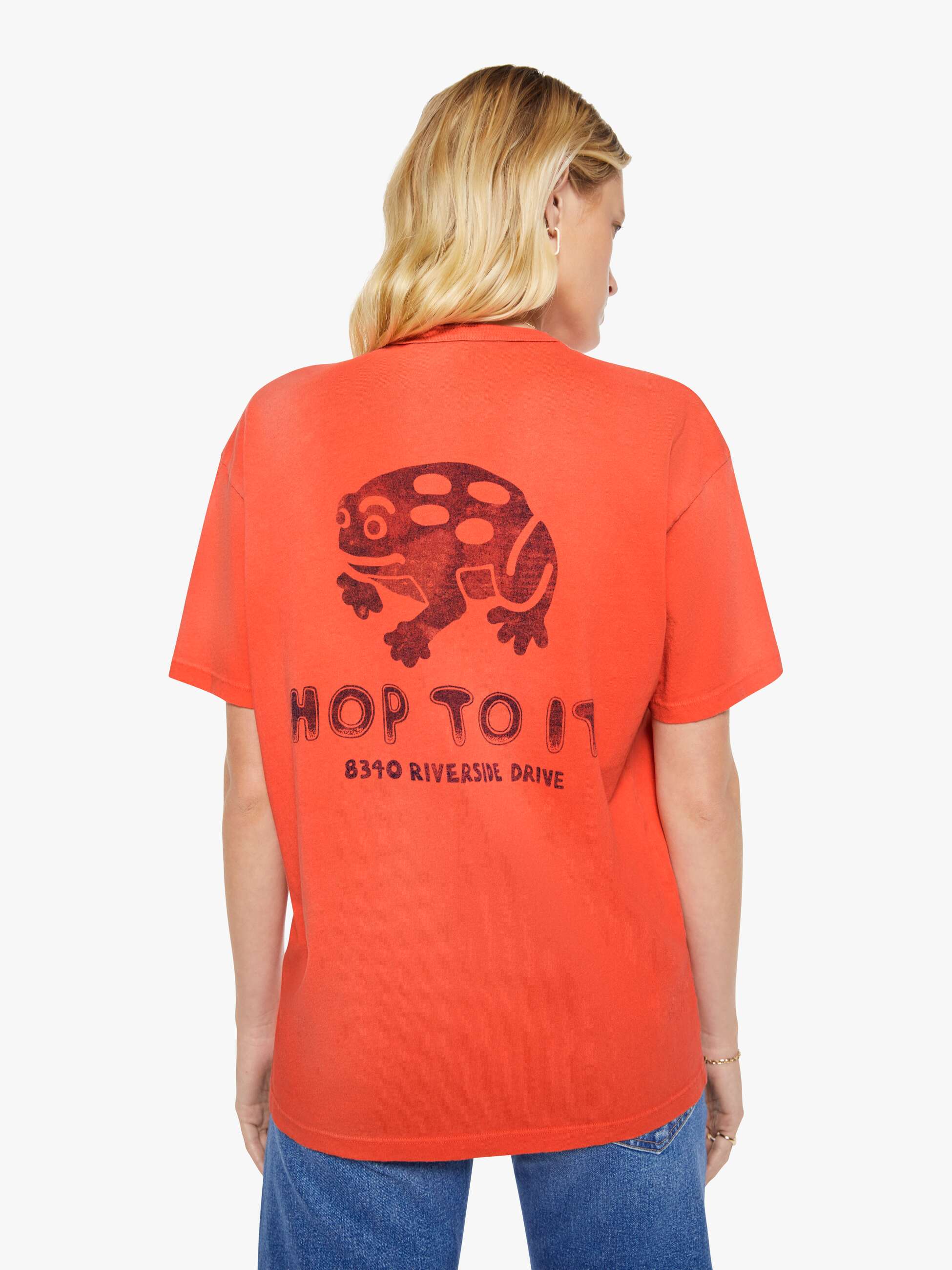 Mother The Lowdown Reel Sports T-Shirt Rot Baumwolle