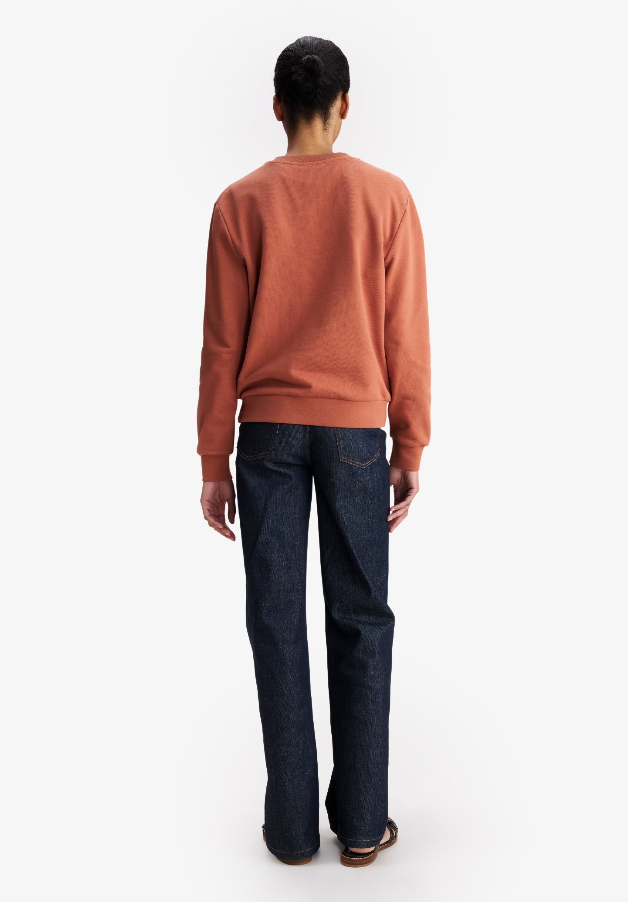 A.P.C. V.P.C. Sweatshirt ziegelrot Bio-Baumwolle