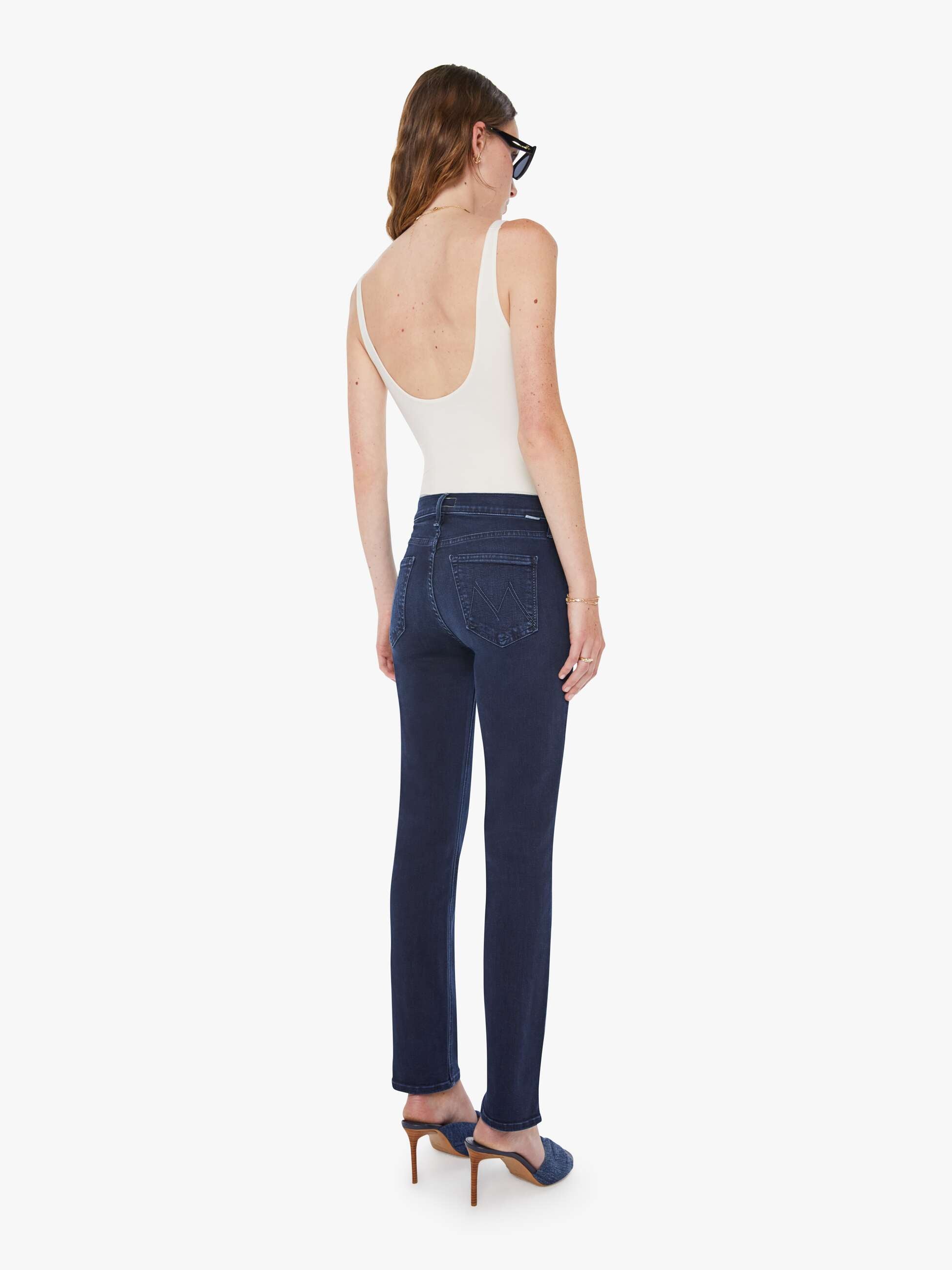 Mother The Mid Rise Dazzler Ankle Jeans Chip On My Shoulder