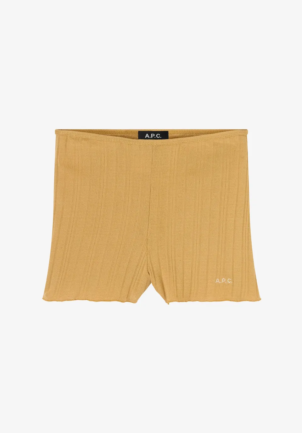 A.P.C. Shorty Shorts Gelb M schmal mit Elastikbund