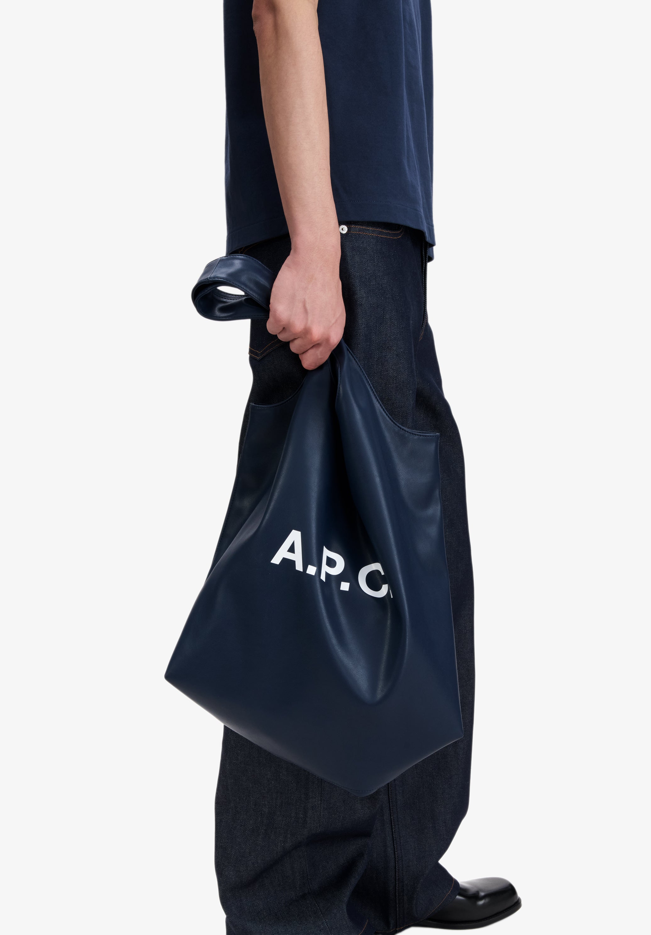 A.P.C. Ninon Tragetasche Shopper Blau TU 49cm