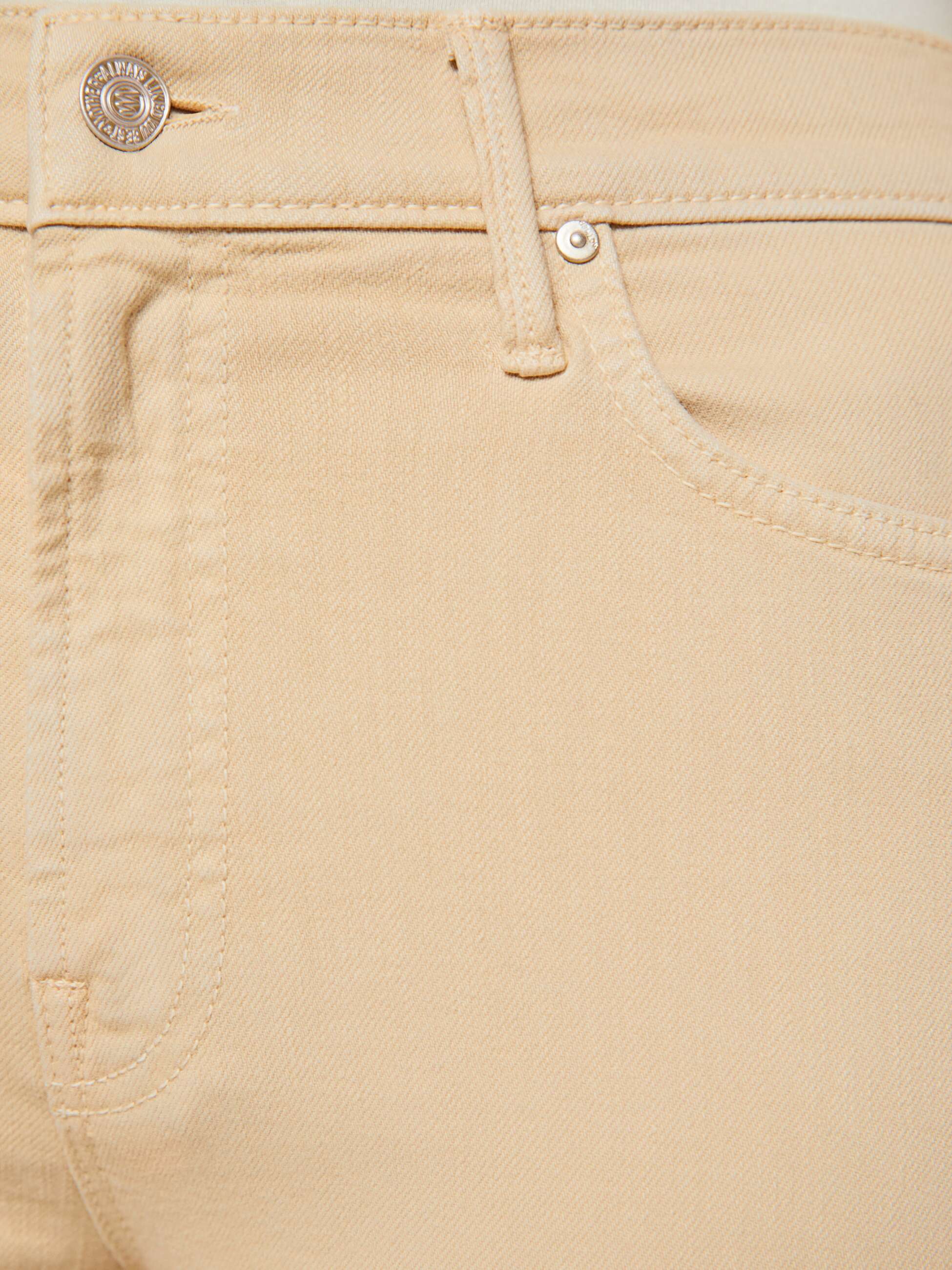 Mother Denim The Kick It Jeans Almond Buff beige High-Rise