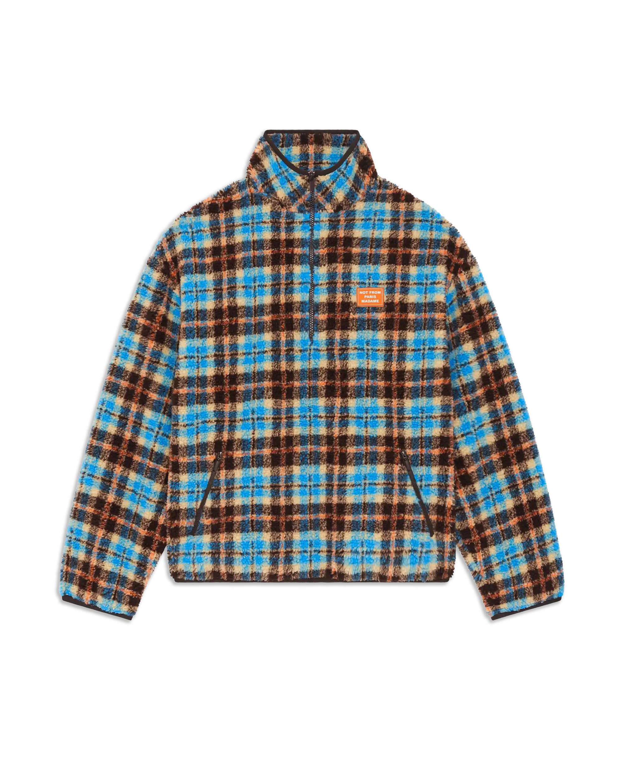 Drôle De Monsieur Checked Sherpa Jacke Multicolor Karo