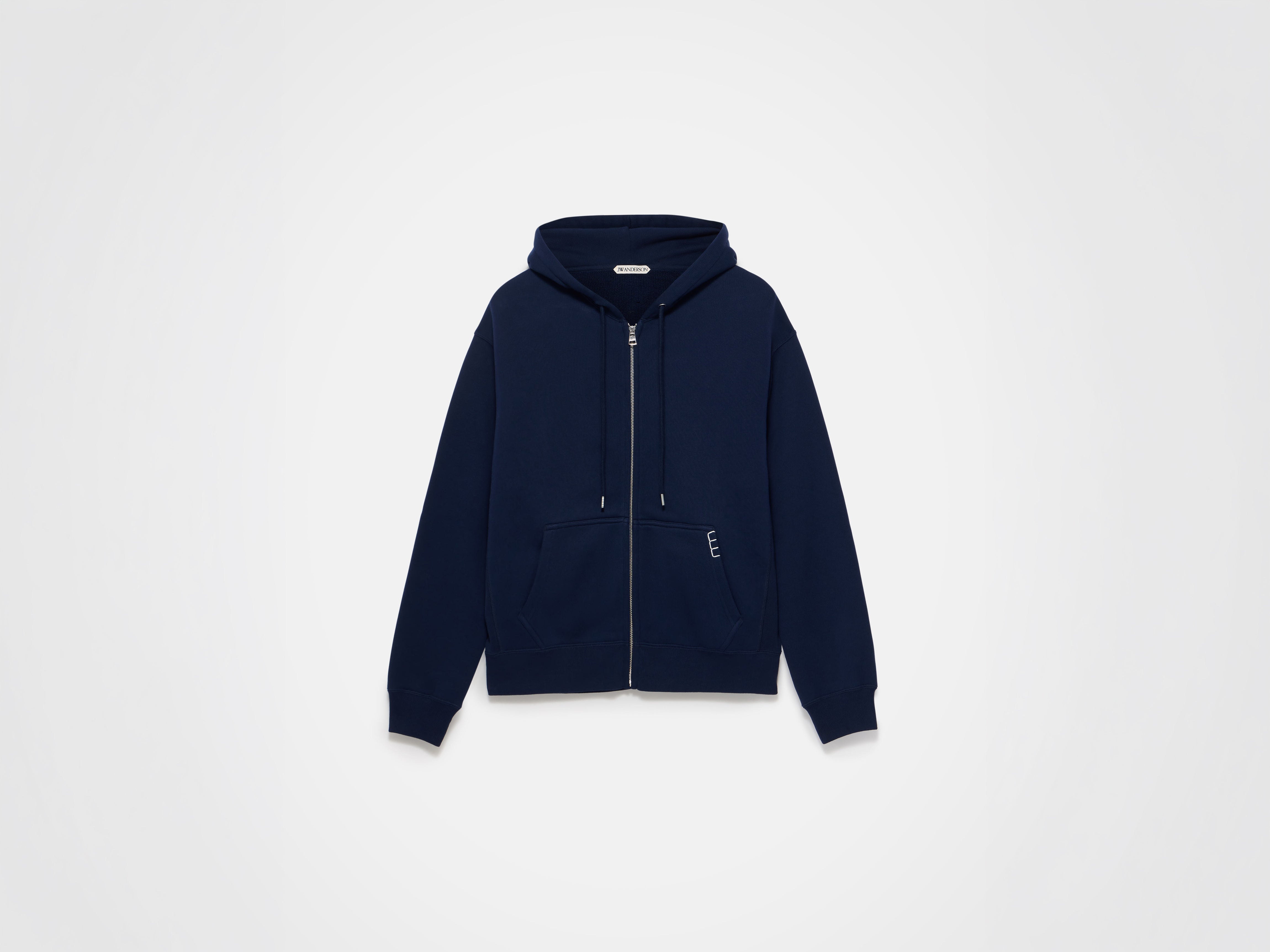 J.W.Anderson Front Zip Hoodie Navy Kapuzenjacke Herren