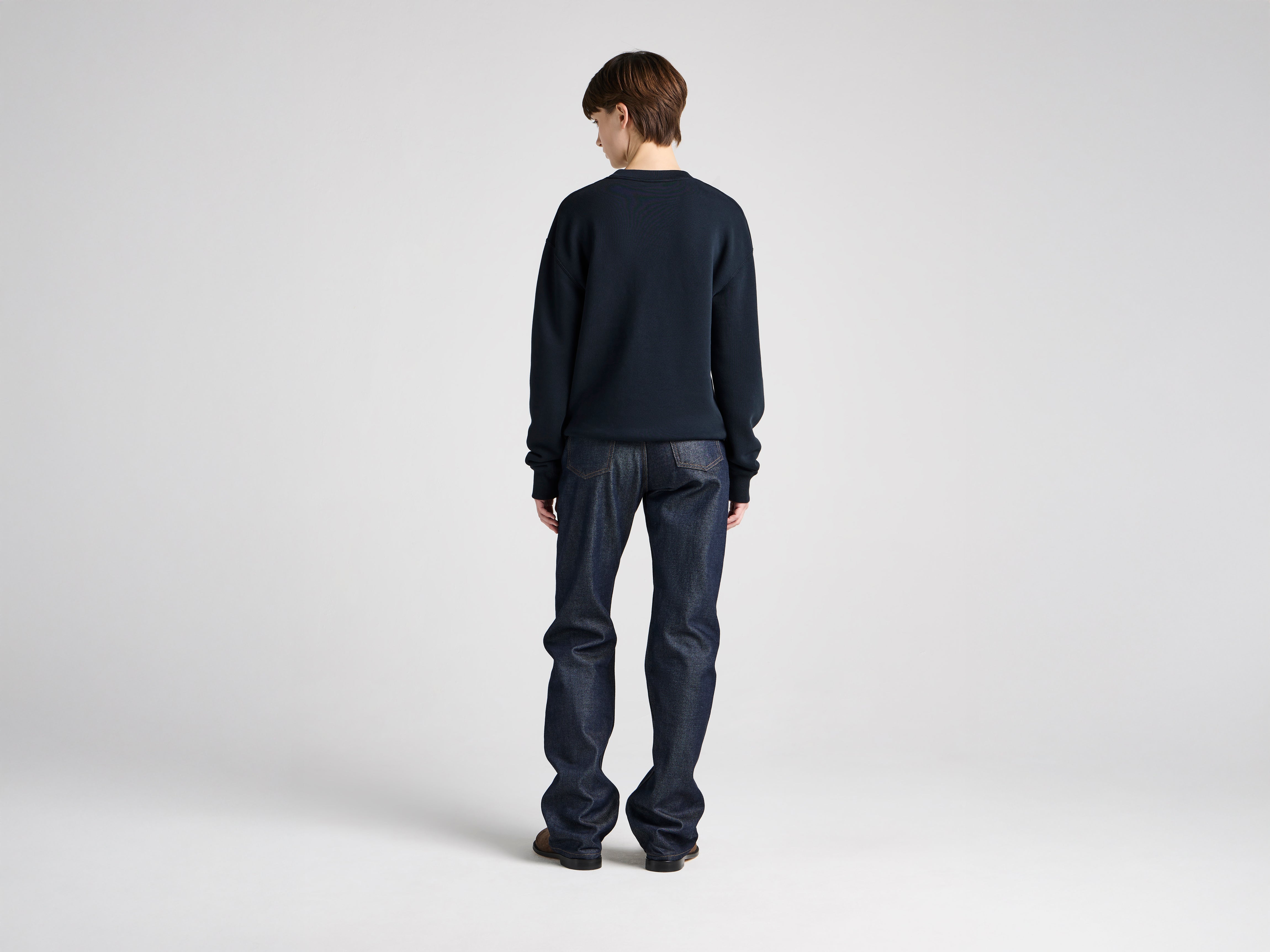 J.W.Anderson Anonymous Lovers Sweatshirt Damen Washed Black Stickerei