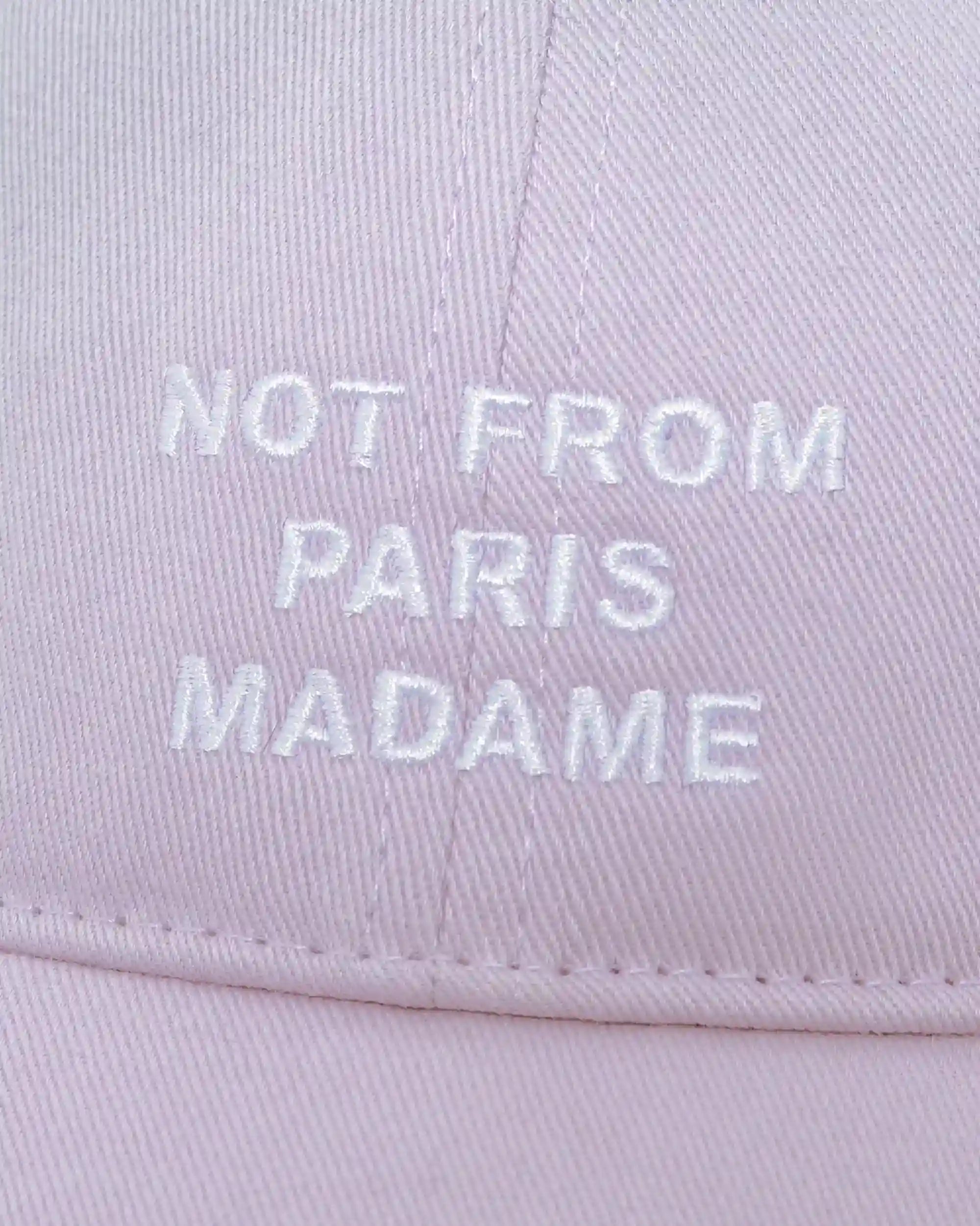 Drôle De Monsieur Casquette Slogan Cap Lila Baumwolle
