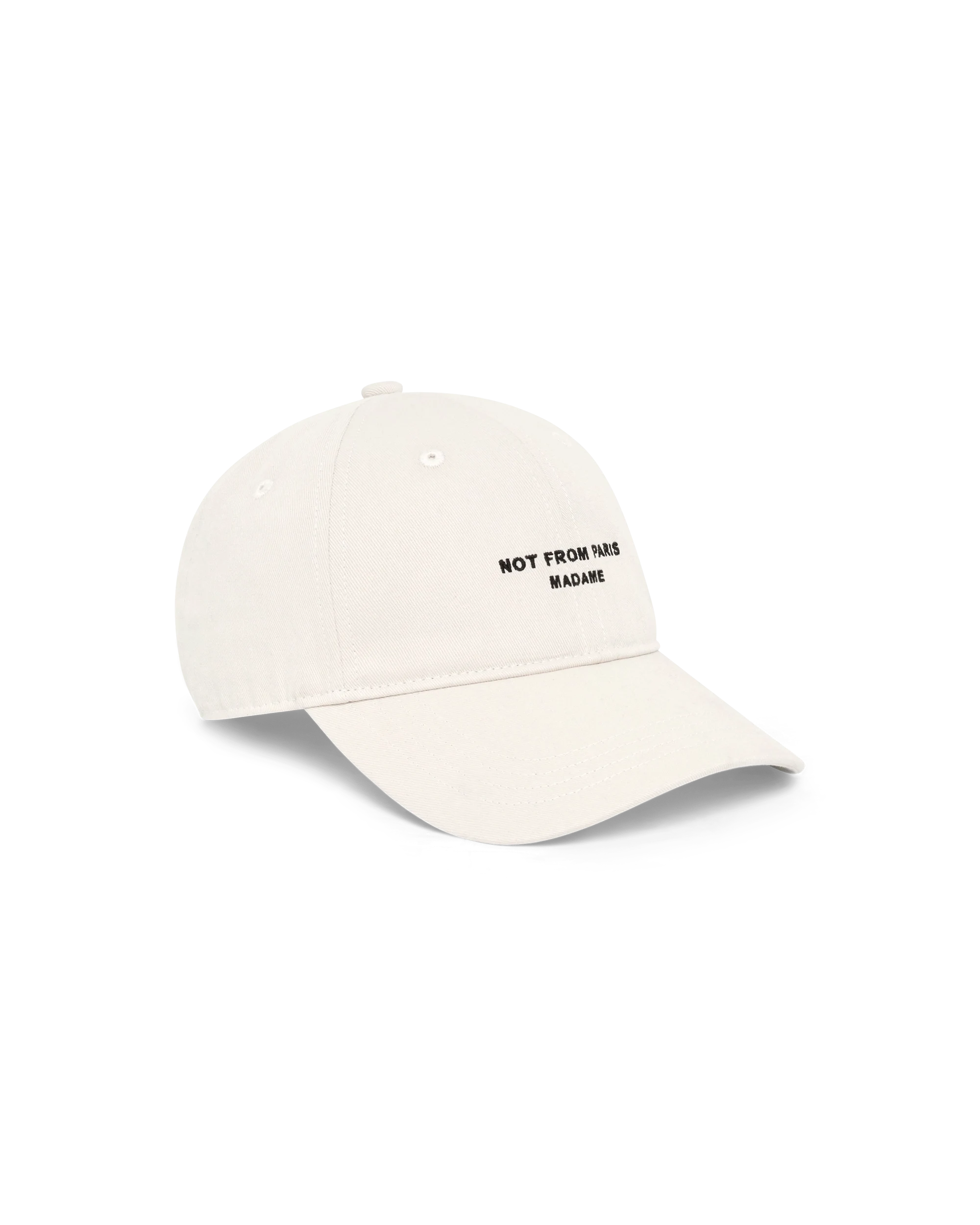 Drôle De Monsieur Slogan Cap Basecap Off-White Baumwolle