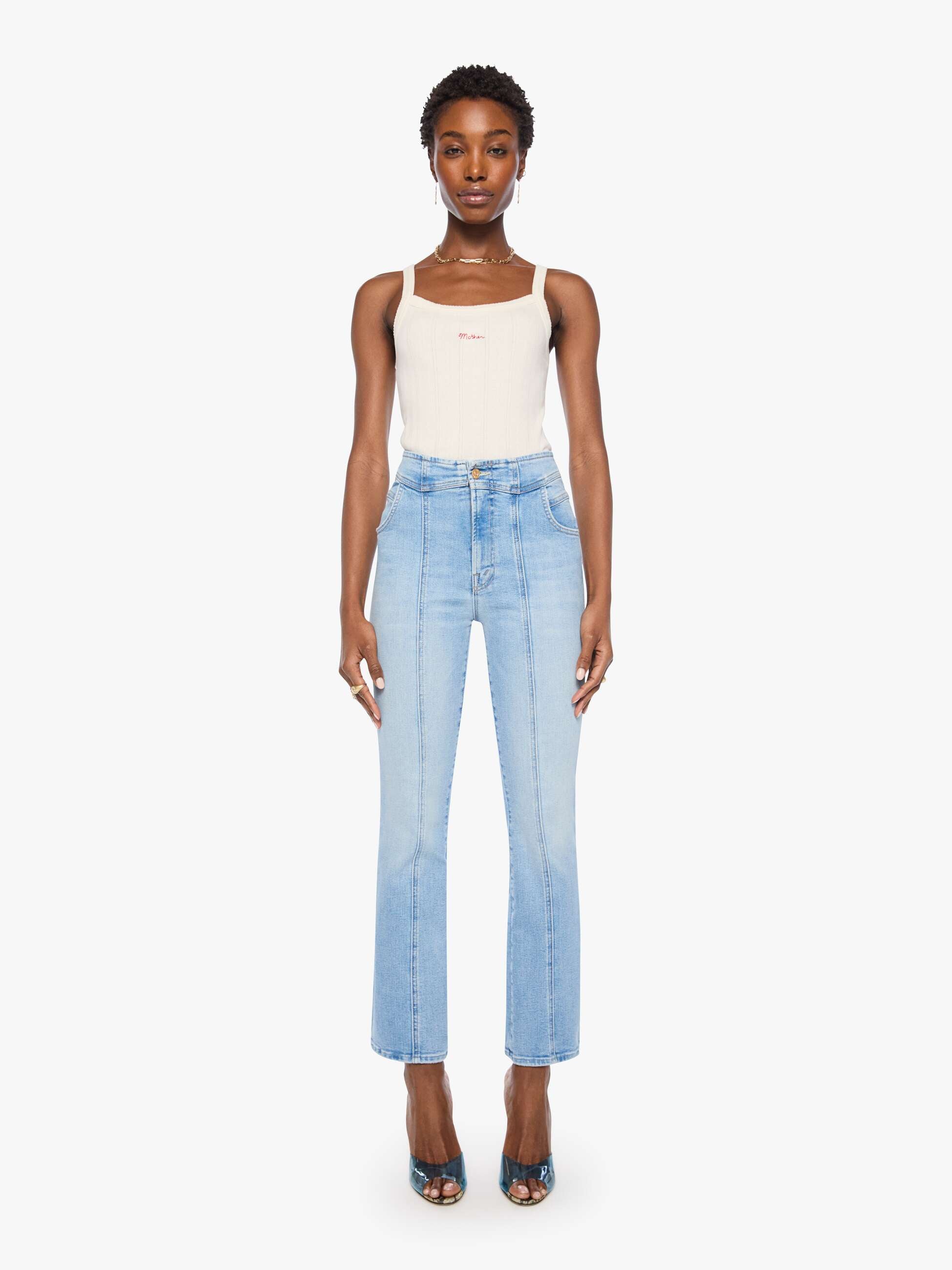 MOTHER Denim The Western Hustler Hover Jeans Derby Doll Flare