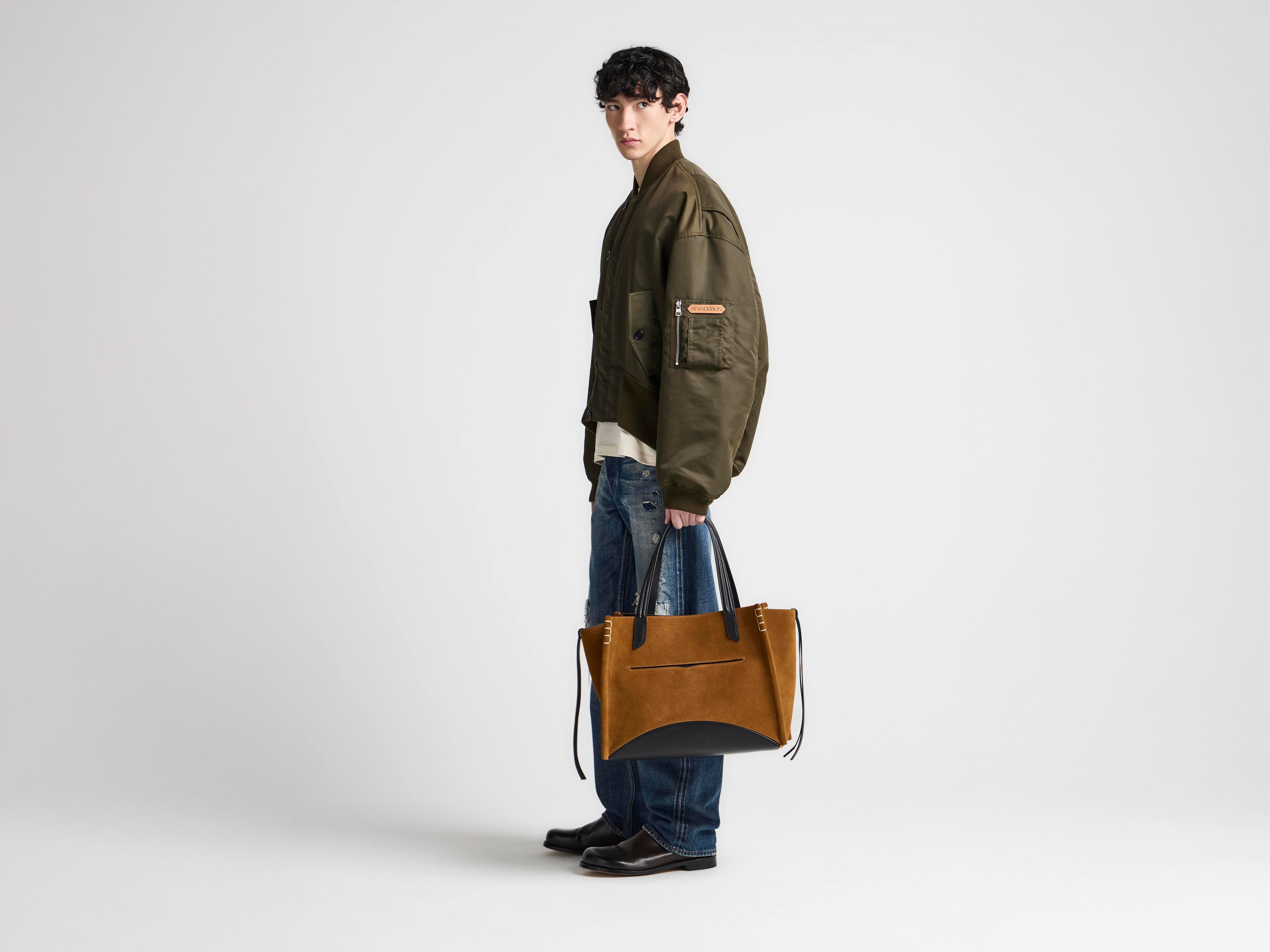 J.W.Anderson Coats Jackets Oversized Tipped Hem Bomber Herren Grün