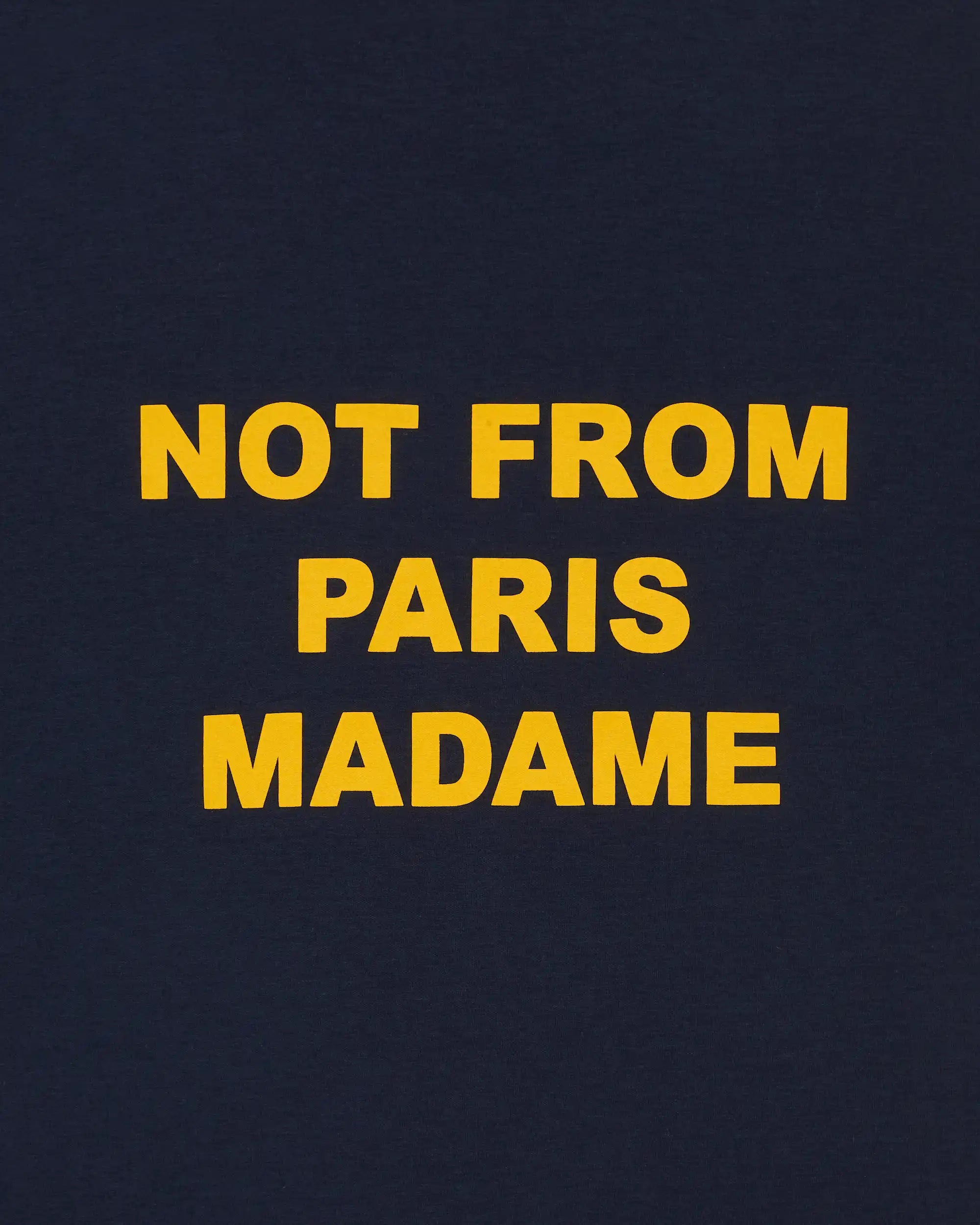 Drôle De Monsieur Bold Slogan T-Shirt Navy Baumwolle