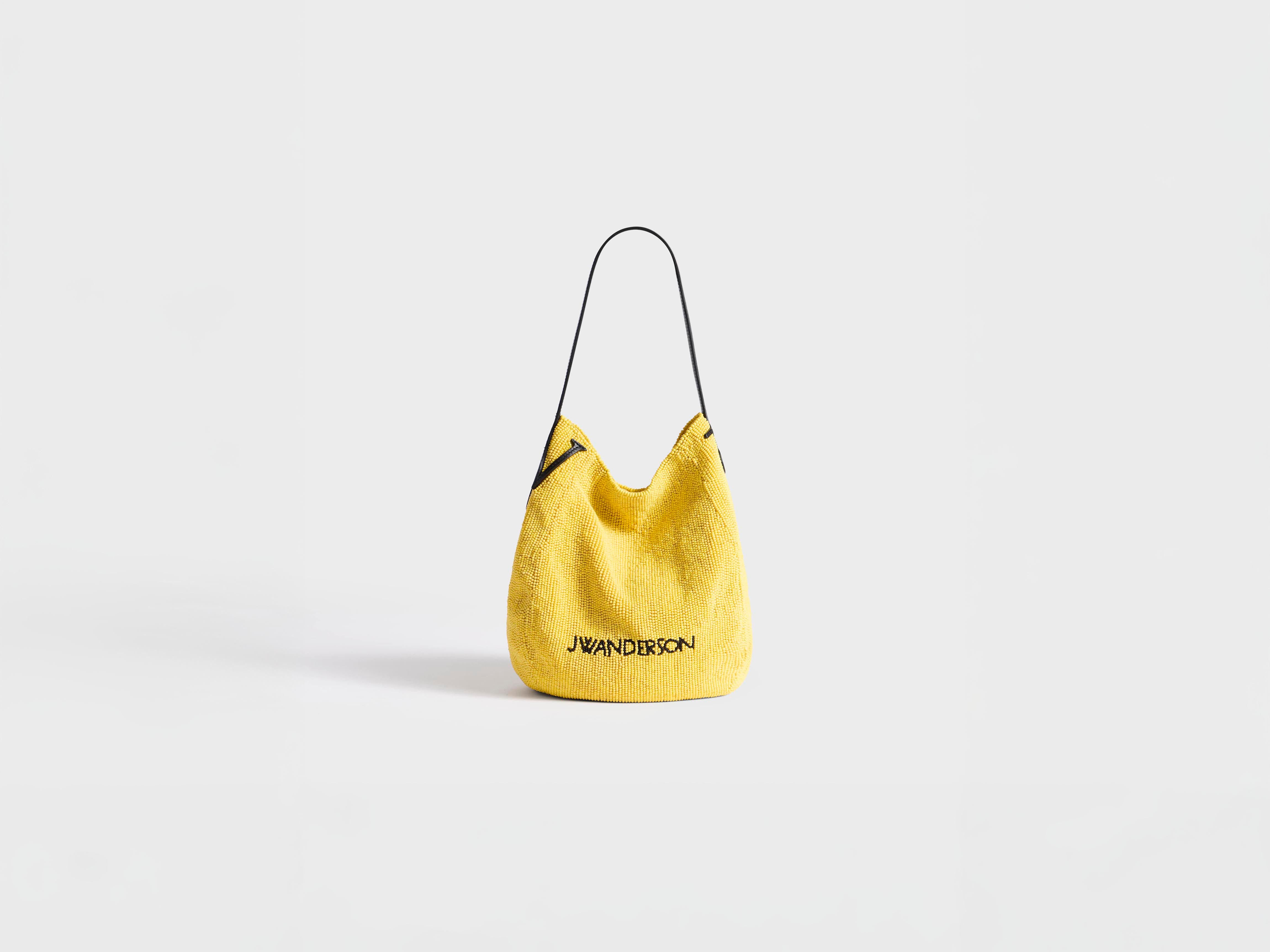 J.W.Anderson Small Beaded Bulb Bag Gelb
