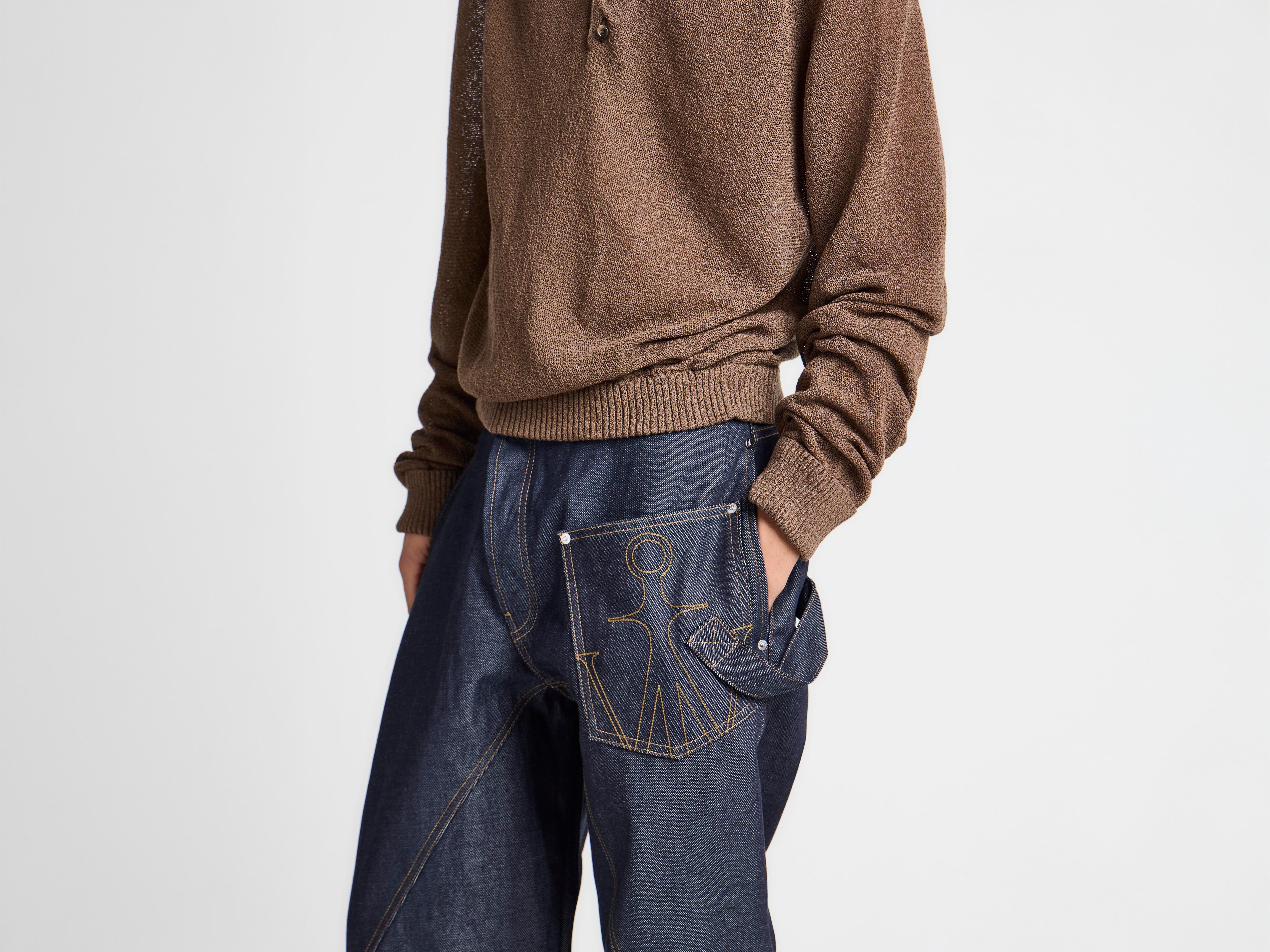 J.W.Anderson Twisted Workwear Jeans Indigo Herren
