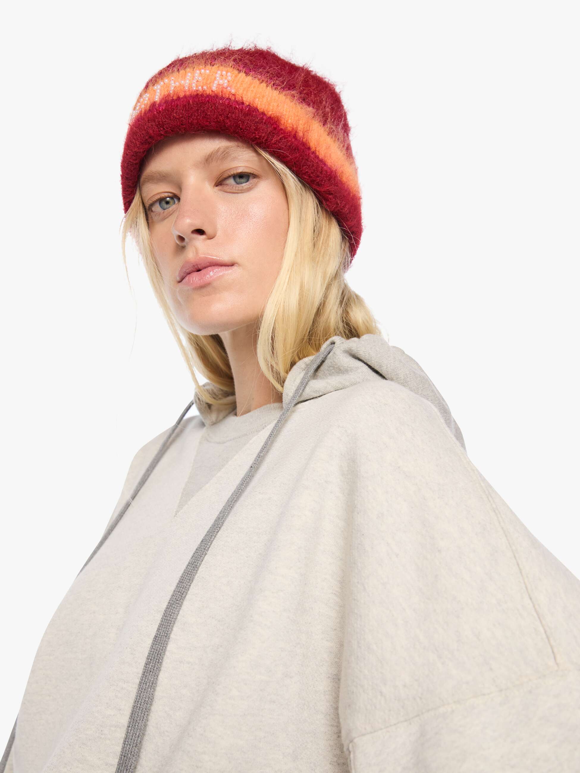 Mother Half Base Hoodie Sweatshirt Hellgrau Light Heather Grey