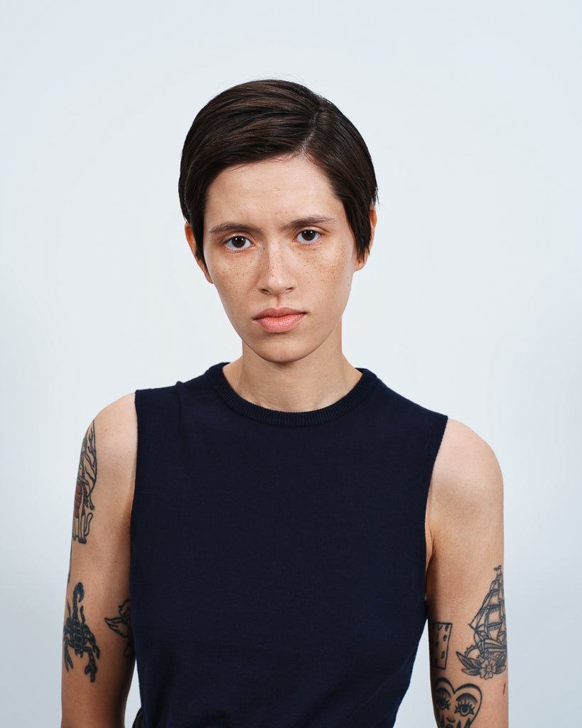 J.W.Anderson Waist Tie Tank Top Damen Navy Grösse S