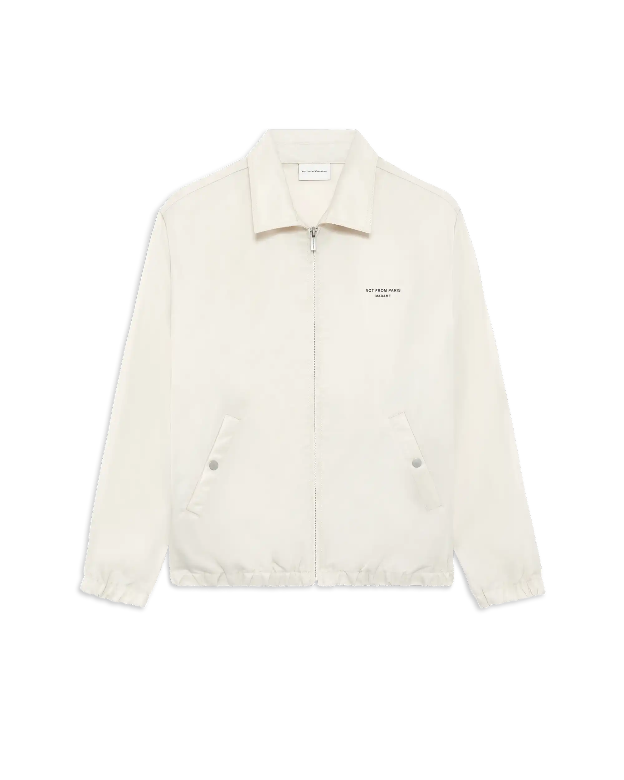 Drôle De Monsieur Slogan Nylon Jacket Jacke Hellbeige Polyamid