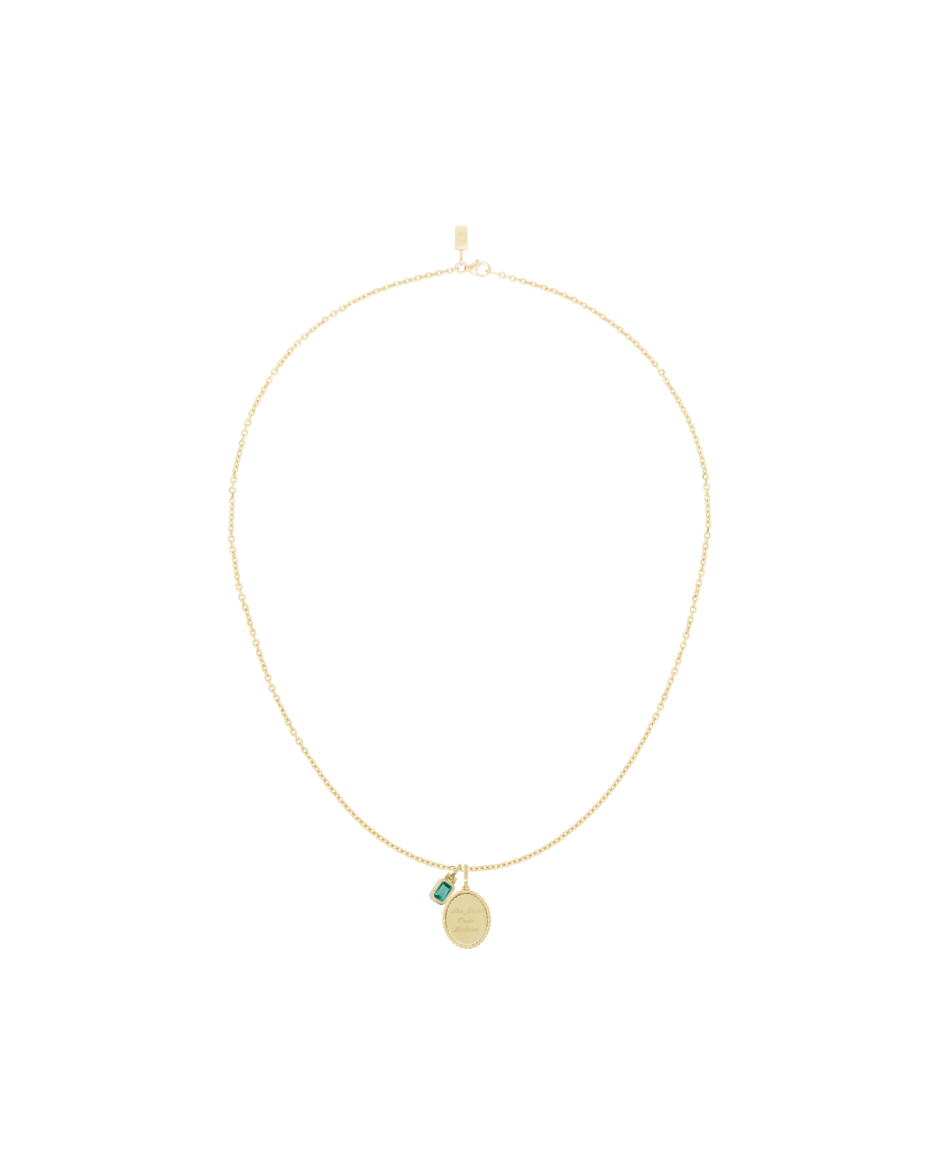 Drôle De Monsieur Pendentif Slogan Anhänger Gold 18 Karat