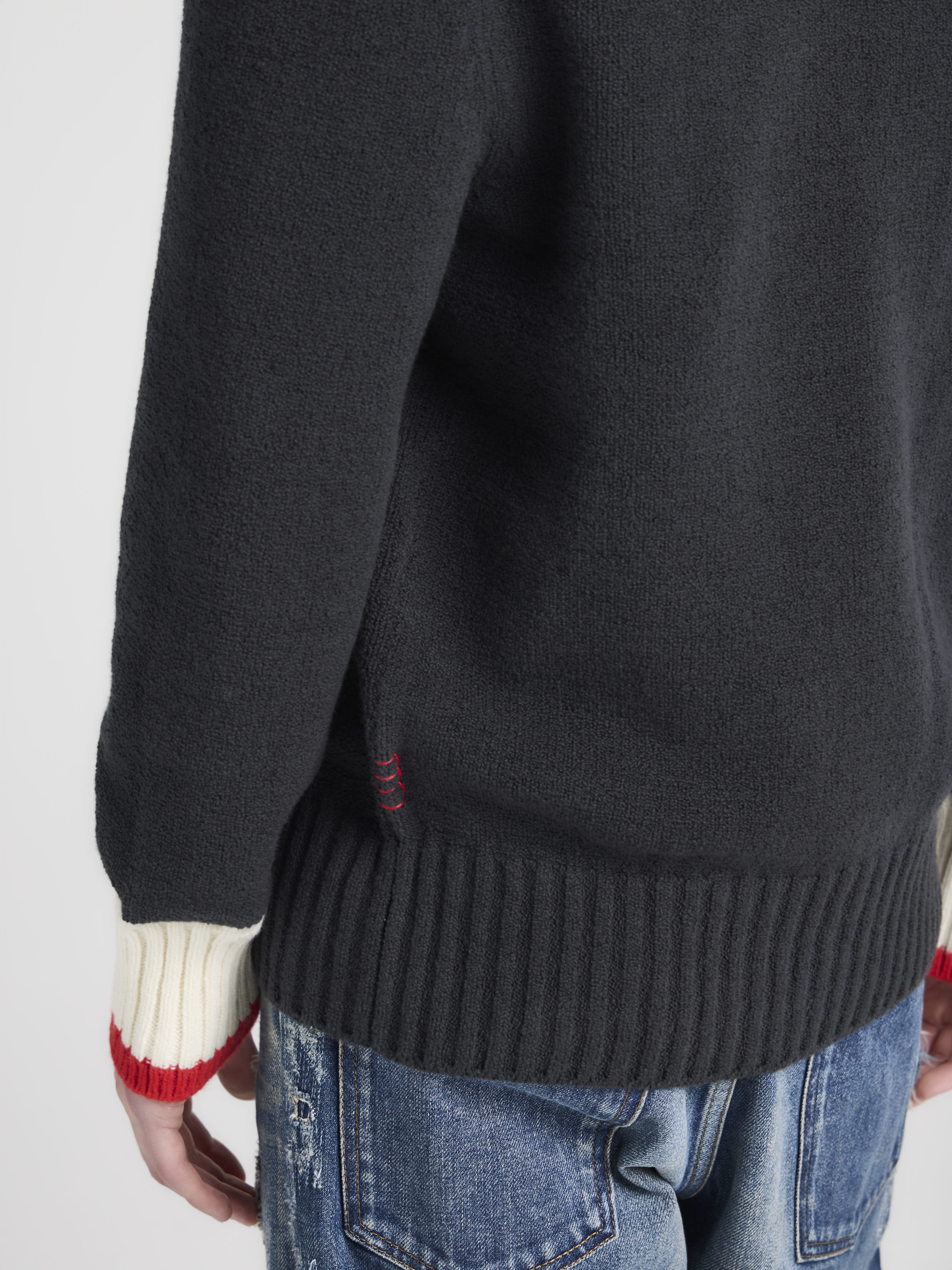 J.W.Anderson Knitwear Contrast Trim Pullover Schwarz