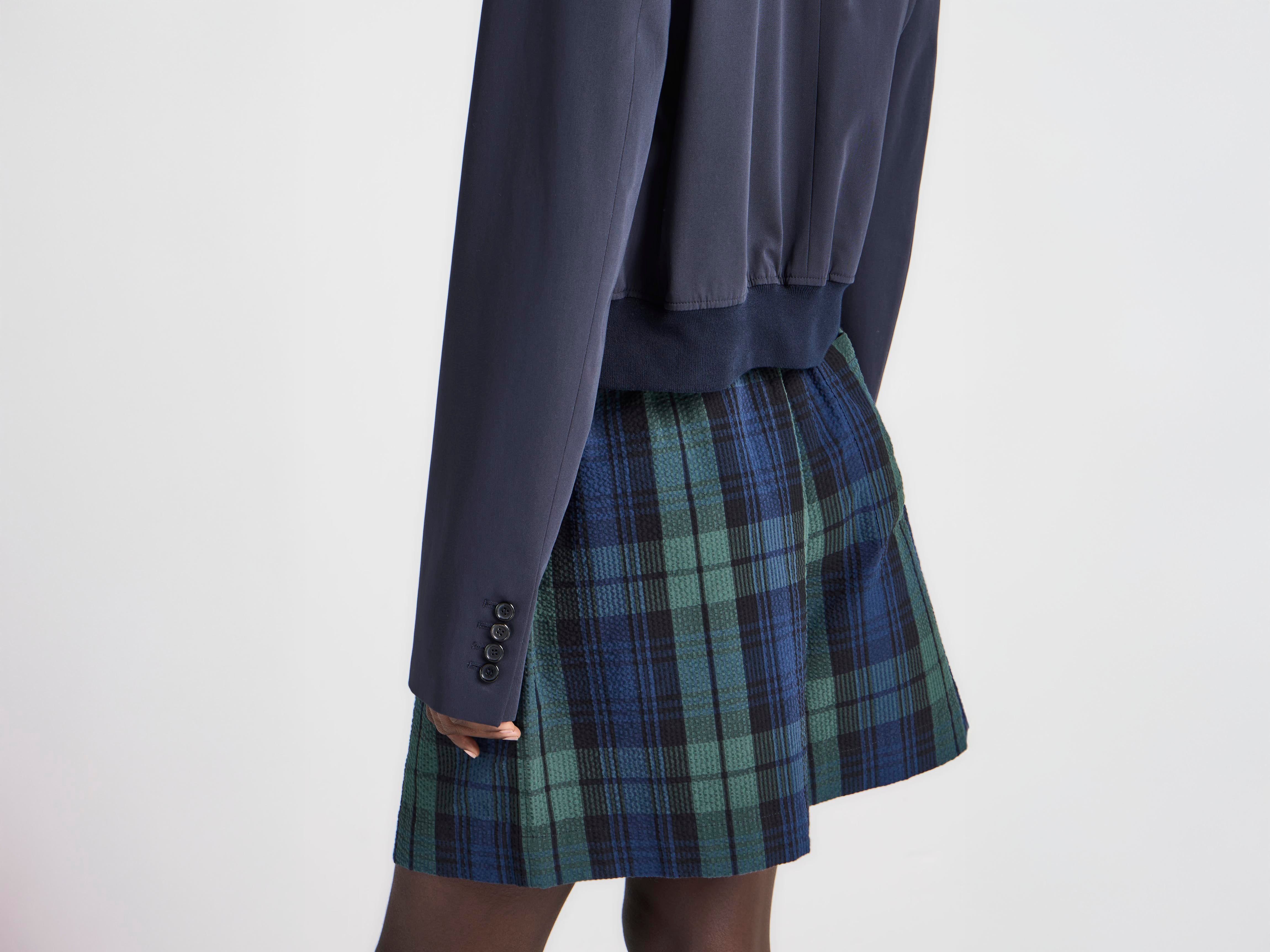 J.W.Anderson Cropped Blazer Damen navy Baumwolle zweireihig
