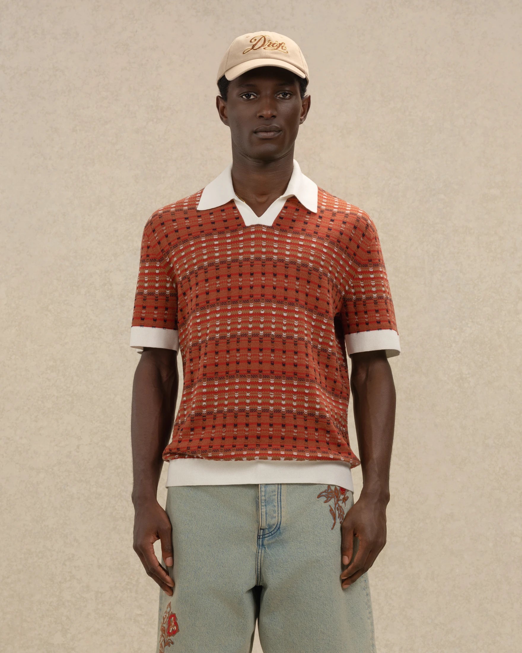 Drôle De Monsieur Polo Maille Coogie Polo dunkelrot Baumwolle