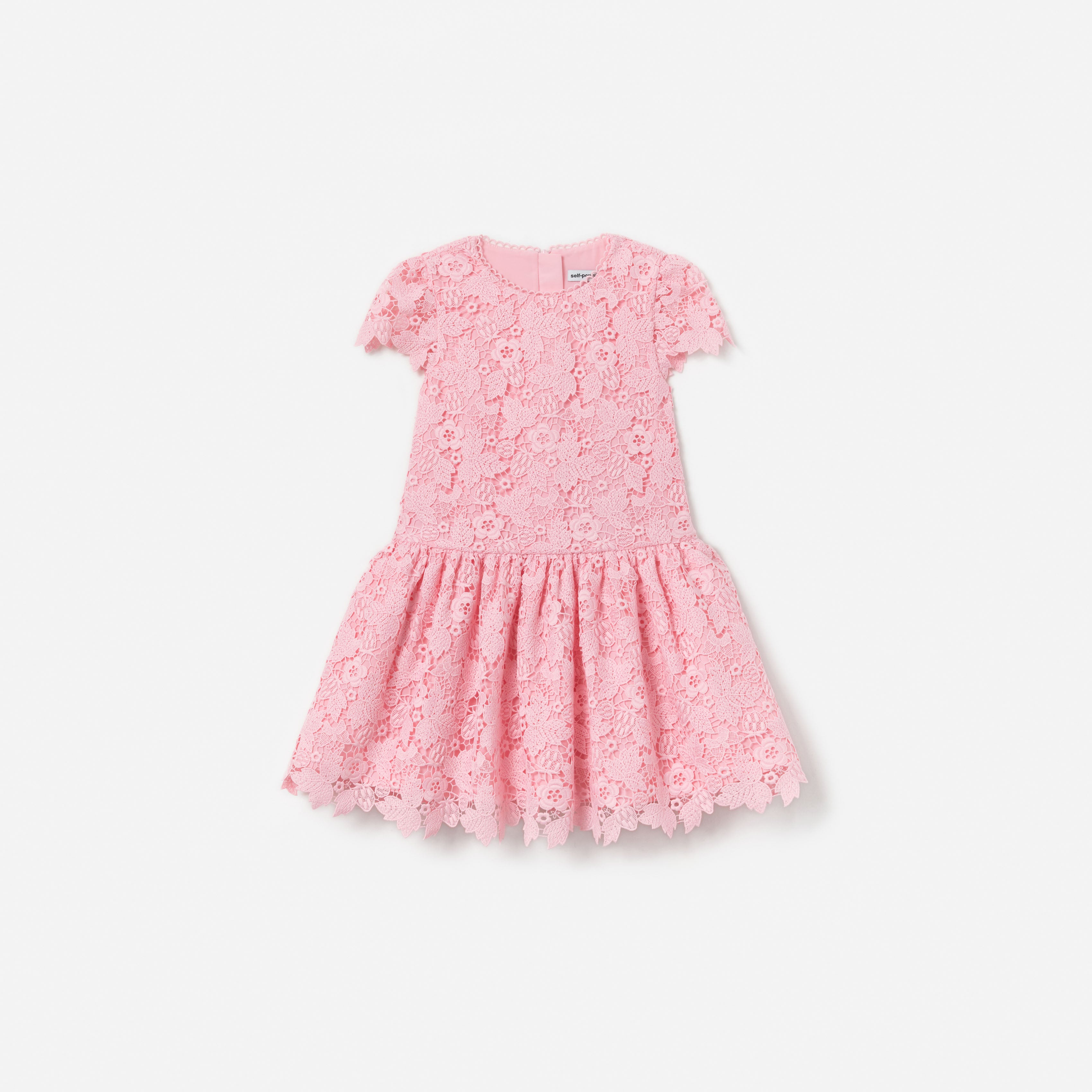 Self Portrait Pink Floral Lace Dress Kleid Rosa Spitze