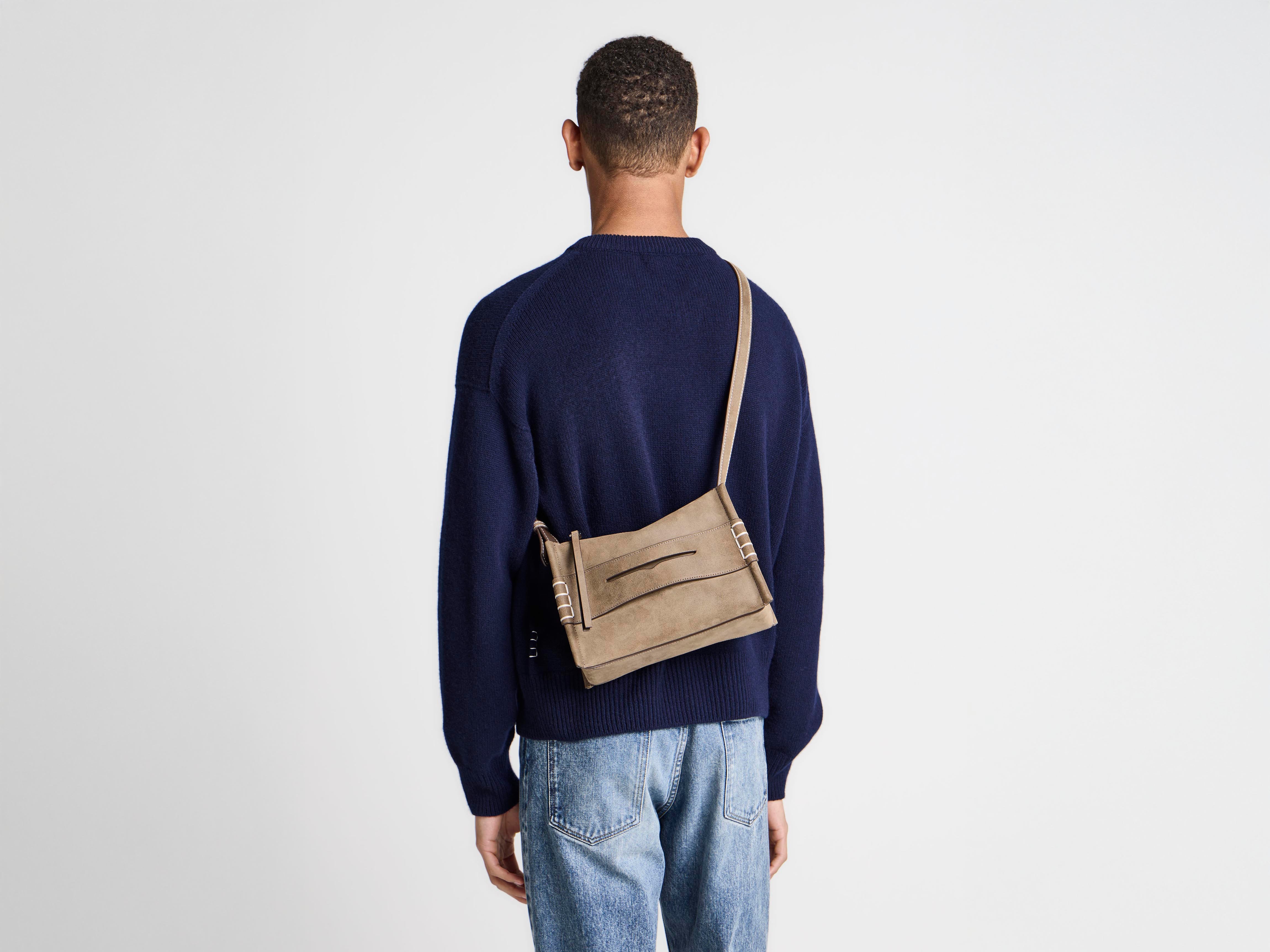 J.W.Anderson Small Messenger Loafer Tasche taupe Leder
