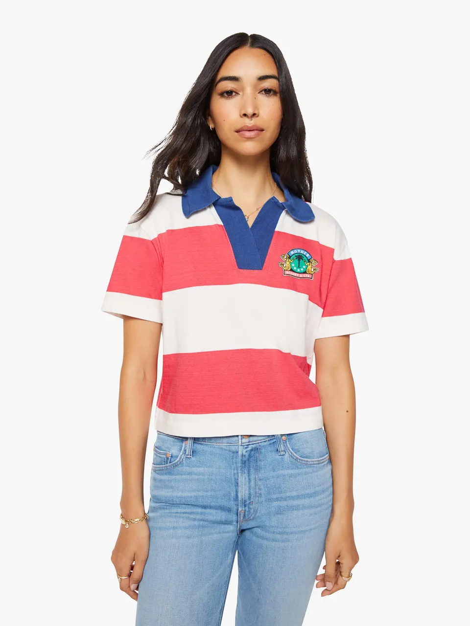 Mother The S/S Match Hemd Teaberry And Fluff Baumwolle