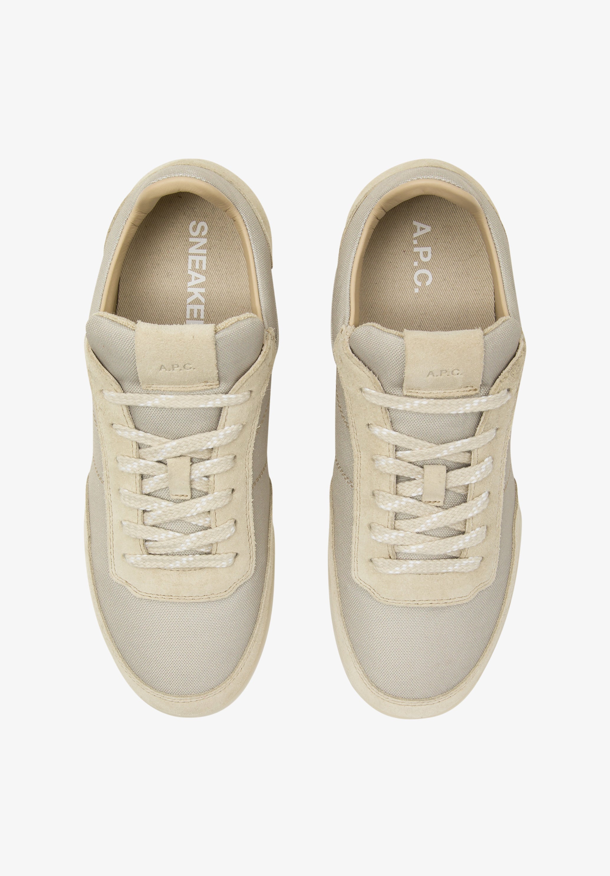 A.P.C. Moe Soft Sneakers Weiß Noppensohle