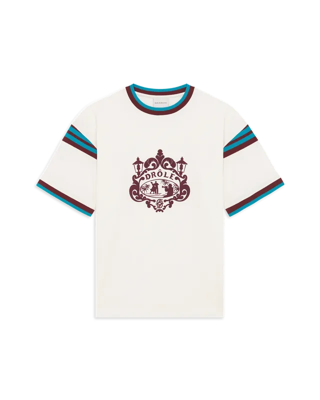 Drôle de Monsieur Danseurs T-Shirt Off-White Baumwolle