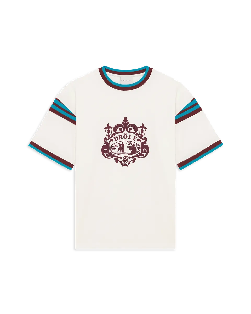 Drôle de Monsieur Danseurs T-Shirt Off-White Baumwolle