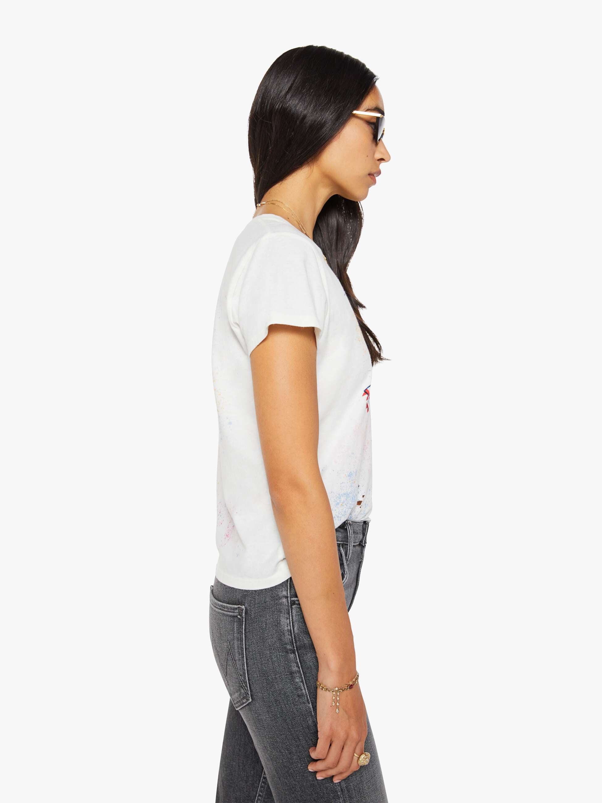 Mother The Lil Goodie Goodie T-Shirt Helicopter Offwhite
