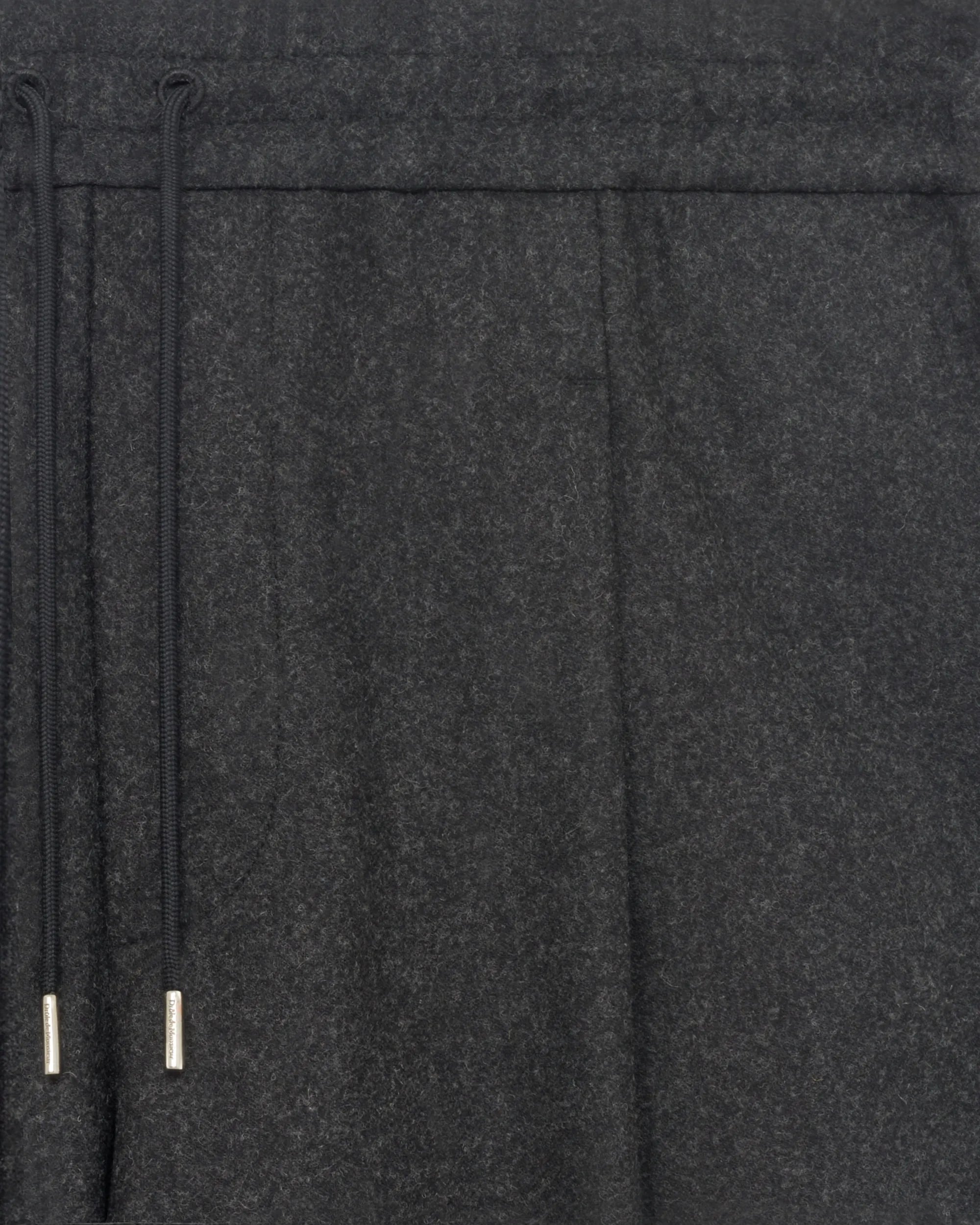 Drôle De Monsieur Le Pantalon Cropped Flanelle Hose Dunkelgrau
