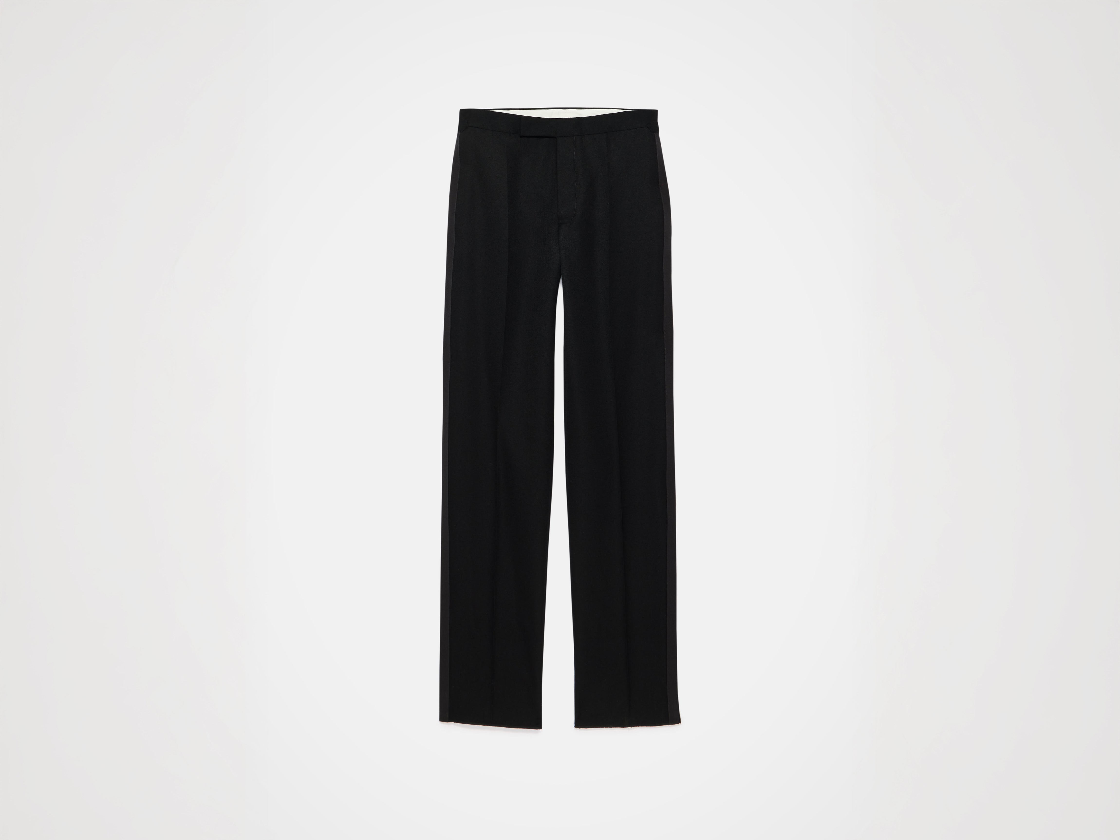 J.W.Anderson Tailored Tuxedo Hose Schwarz Seide Herren