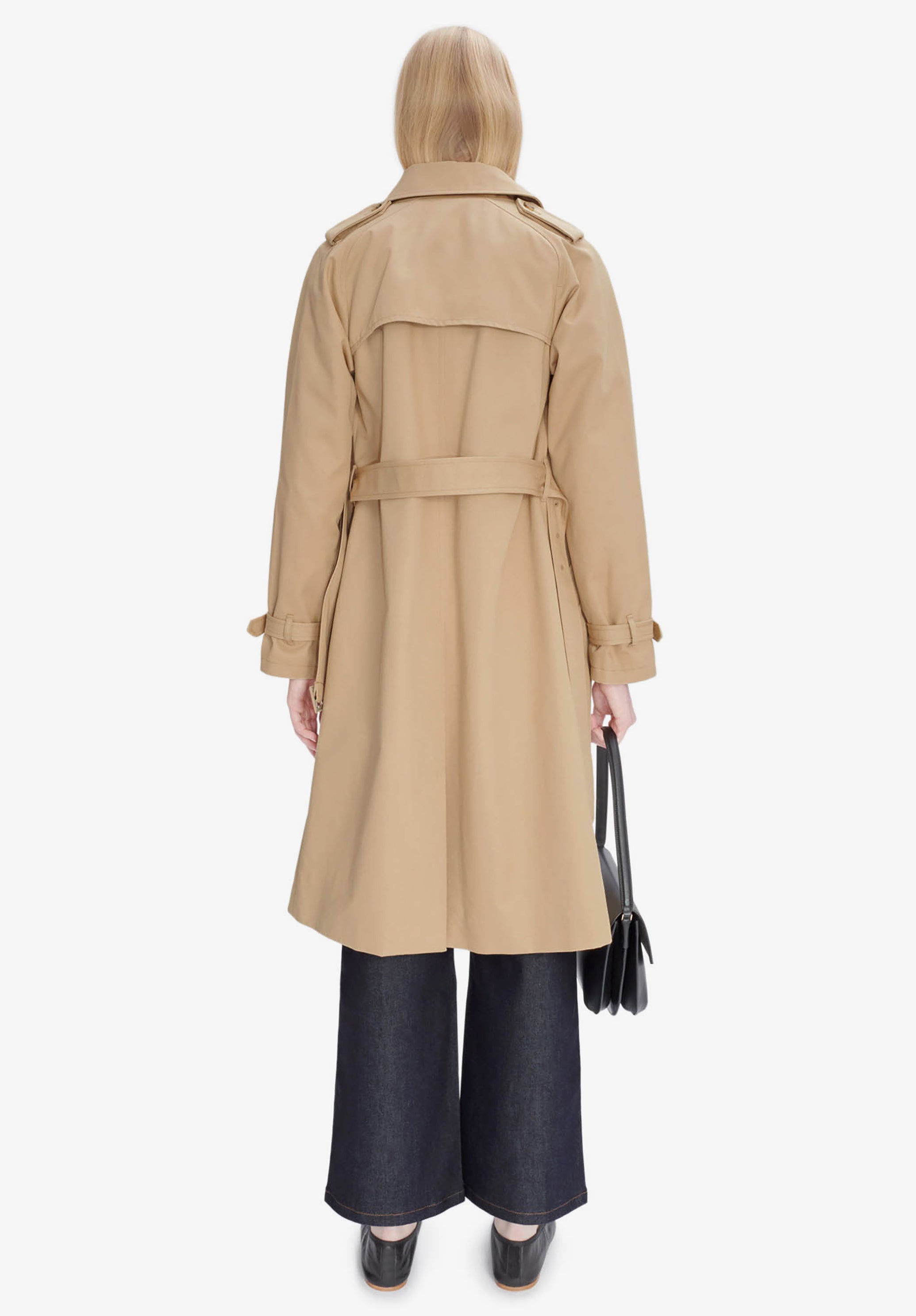 A.P.C. Greta Trenchcoat wasserdicht mit Gürtel 38
