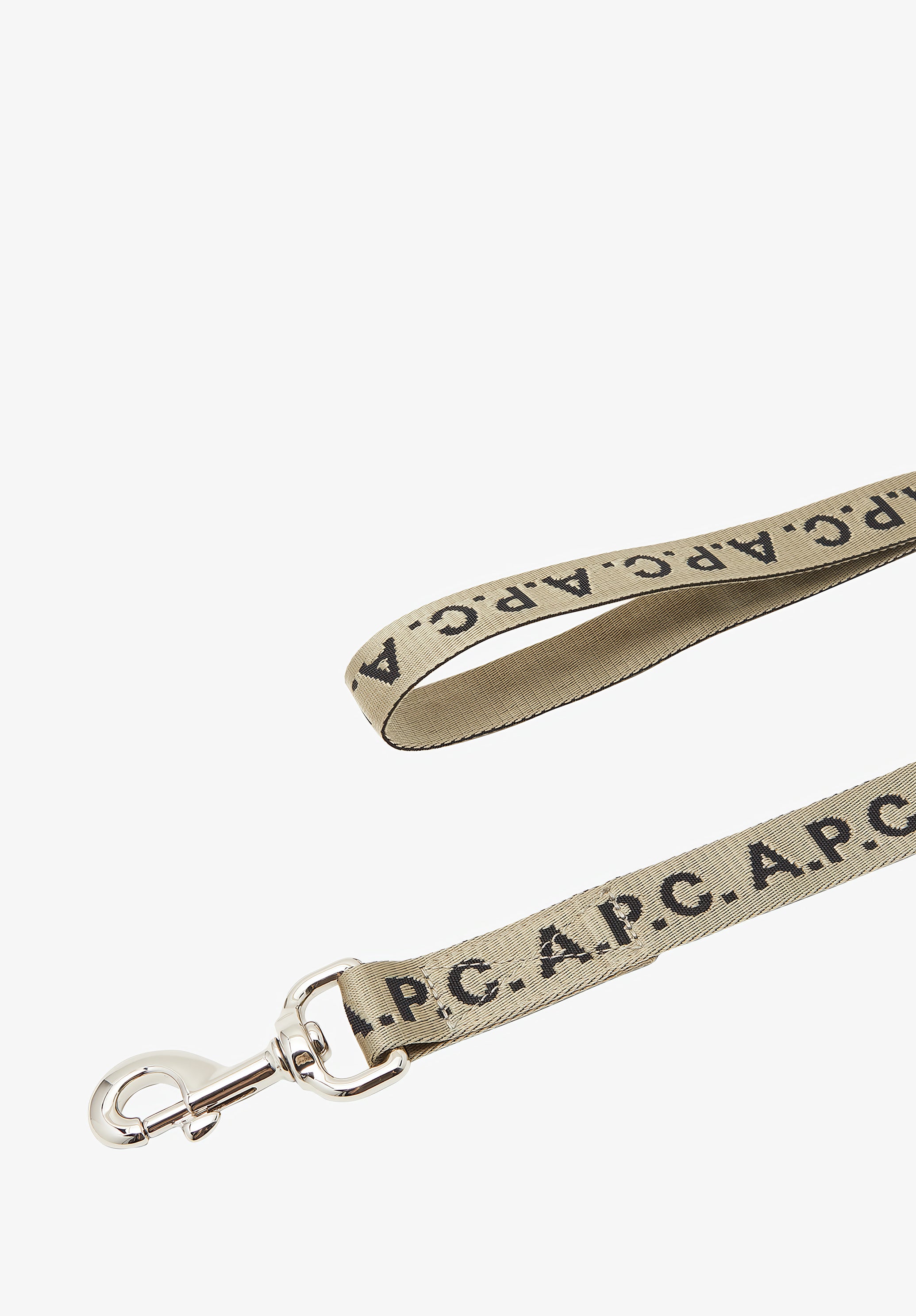 A.P.C. Toutou Hundeleine Logo Grün TU Karabiner