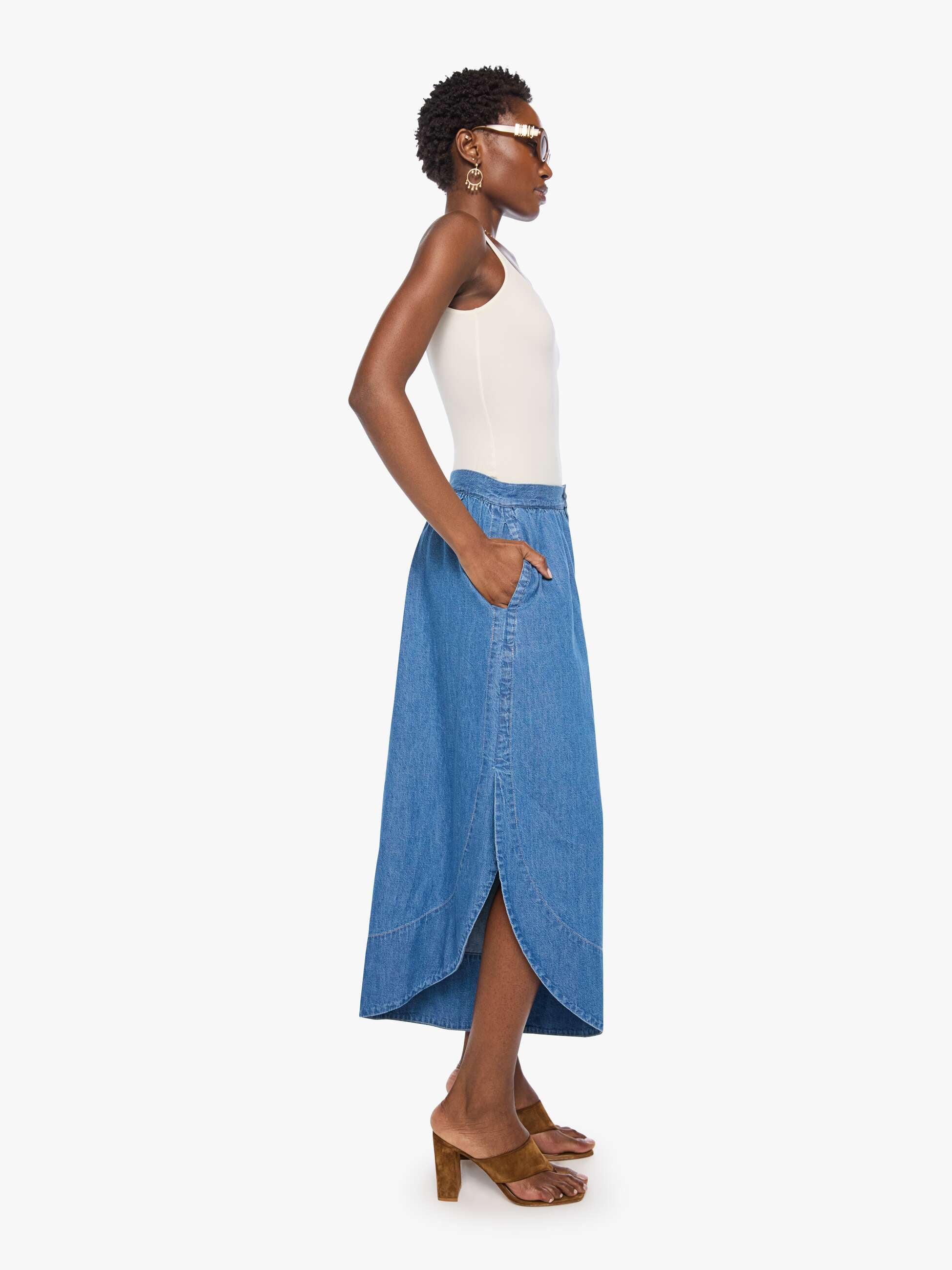 Mother The Bubble Magic Lamp Jeans Rattle Me This Blau