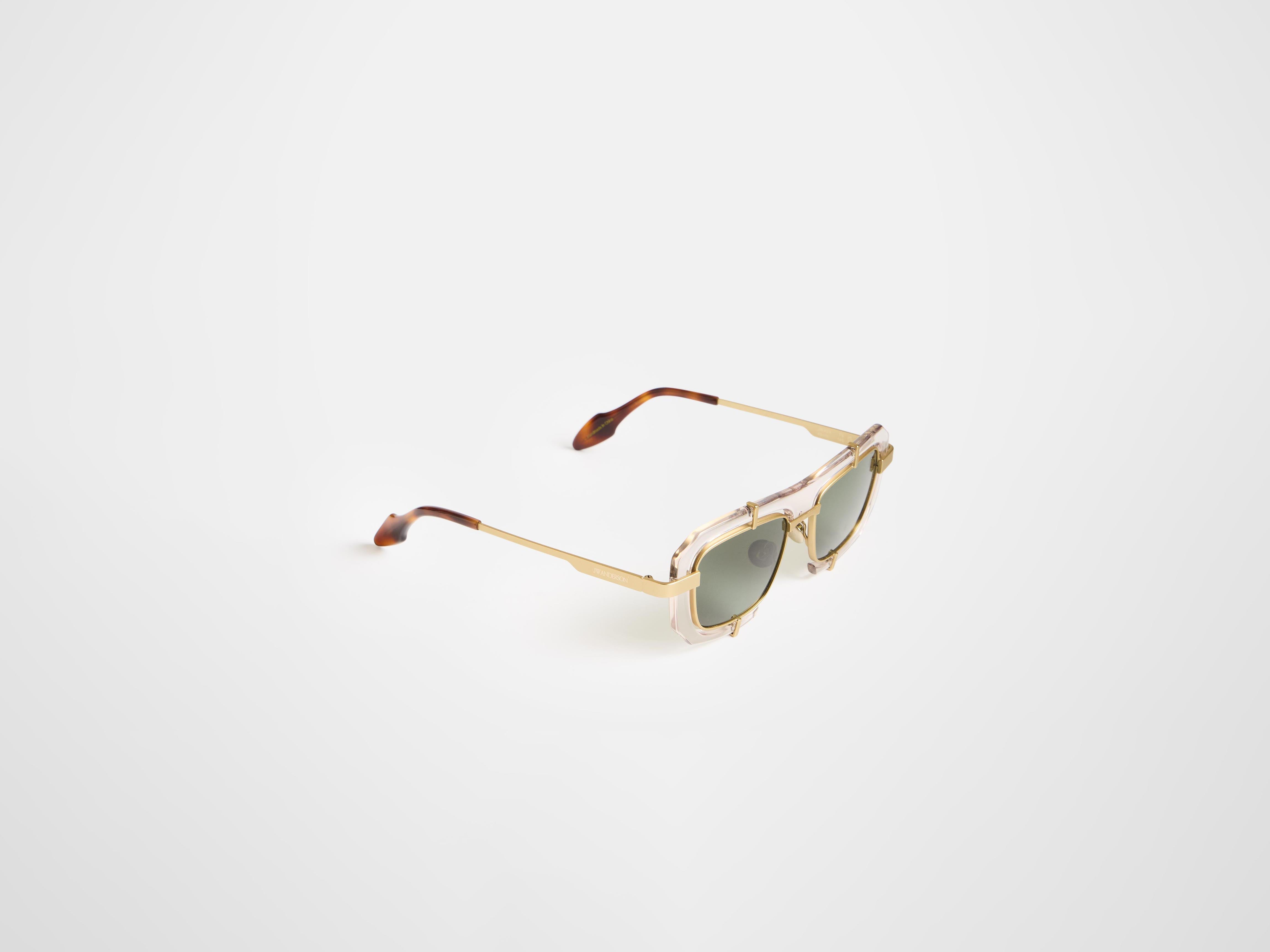 J.W.Anderson JWA03 Geometric Sonnenbrille Clear Unisex