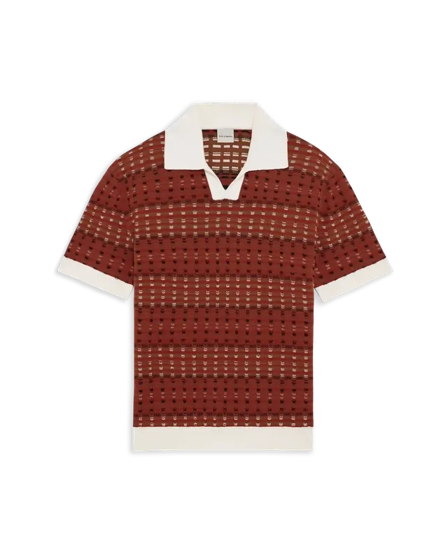 Drôle De Monsieur Polo Maille Coogie Polo dunkelrot Baumwolle