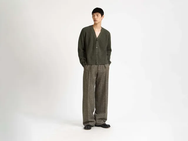 J.W.Anderson V-Neck Cardigan Strickjacke Herren Hunter Green M