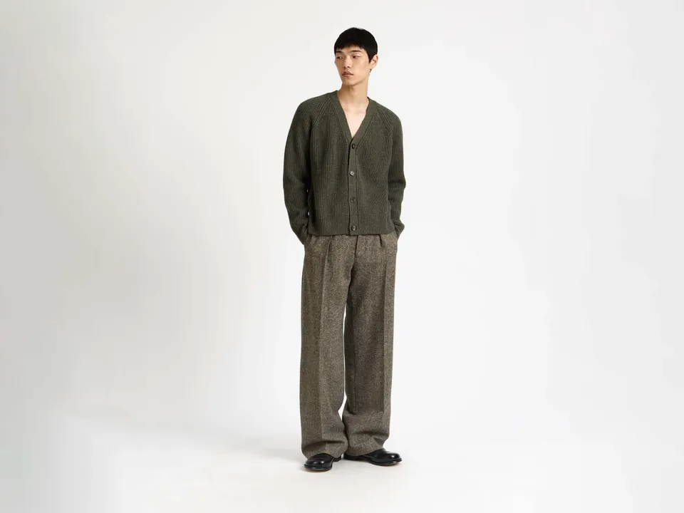 J.W.Anderson V-Neck Cardigan Strickjacke Herren Hunter Green M